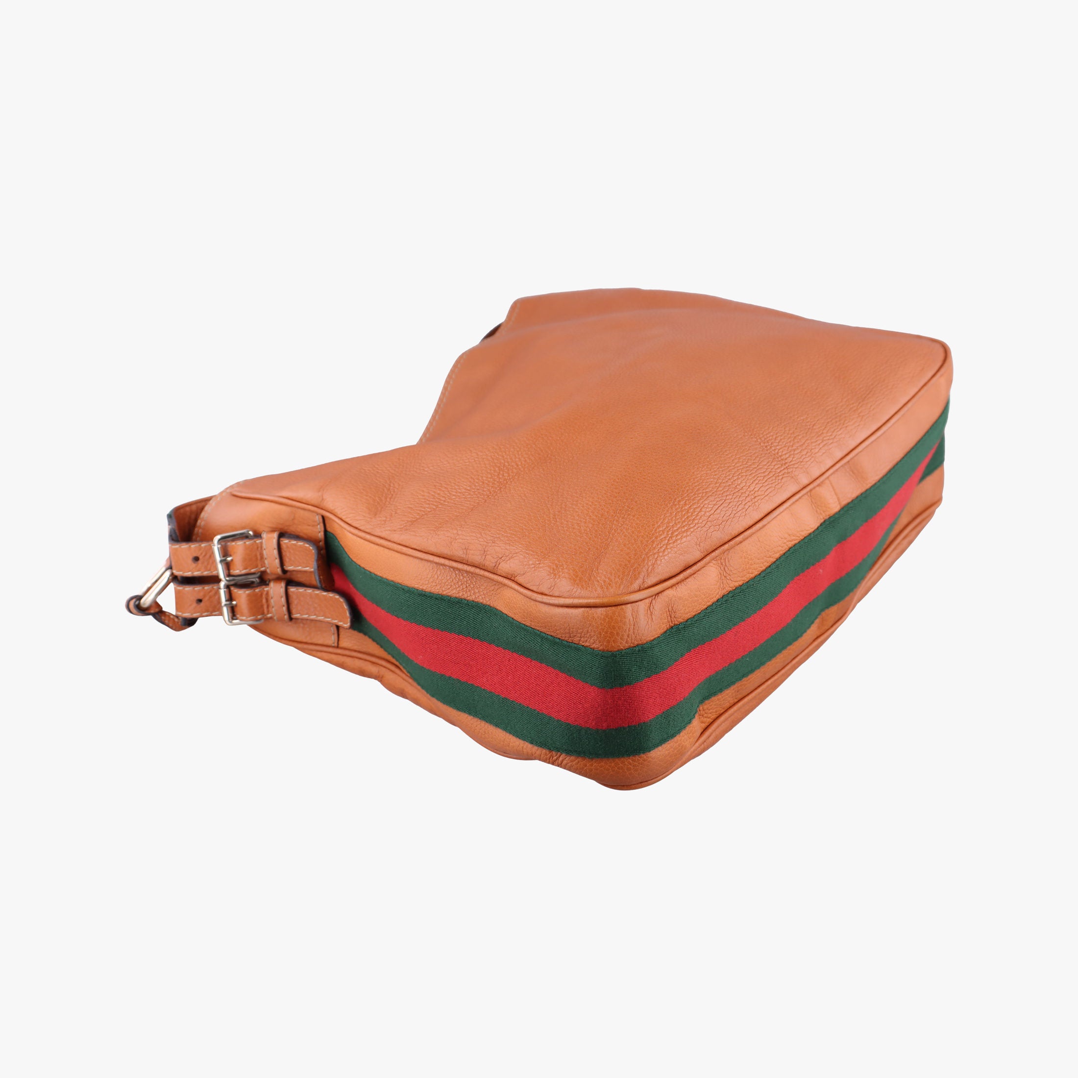 Pre-owned Gucci Fringe Marrakech Brown leather 247597 shoulderbag | stylenewstar