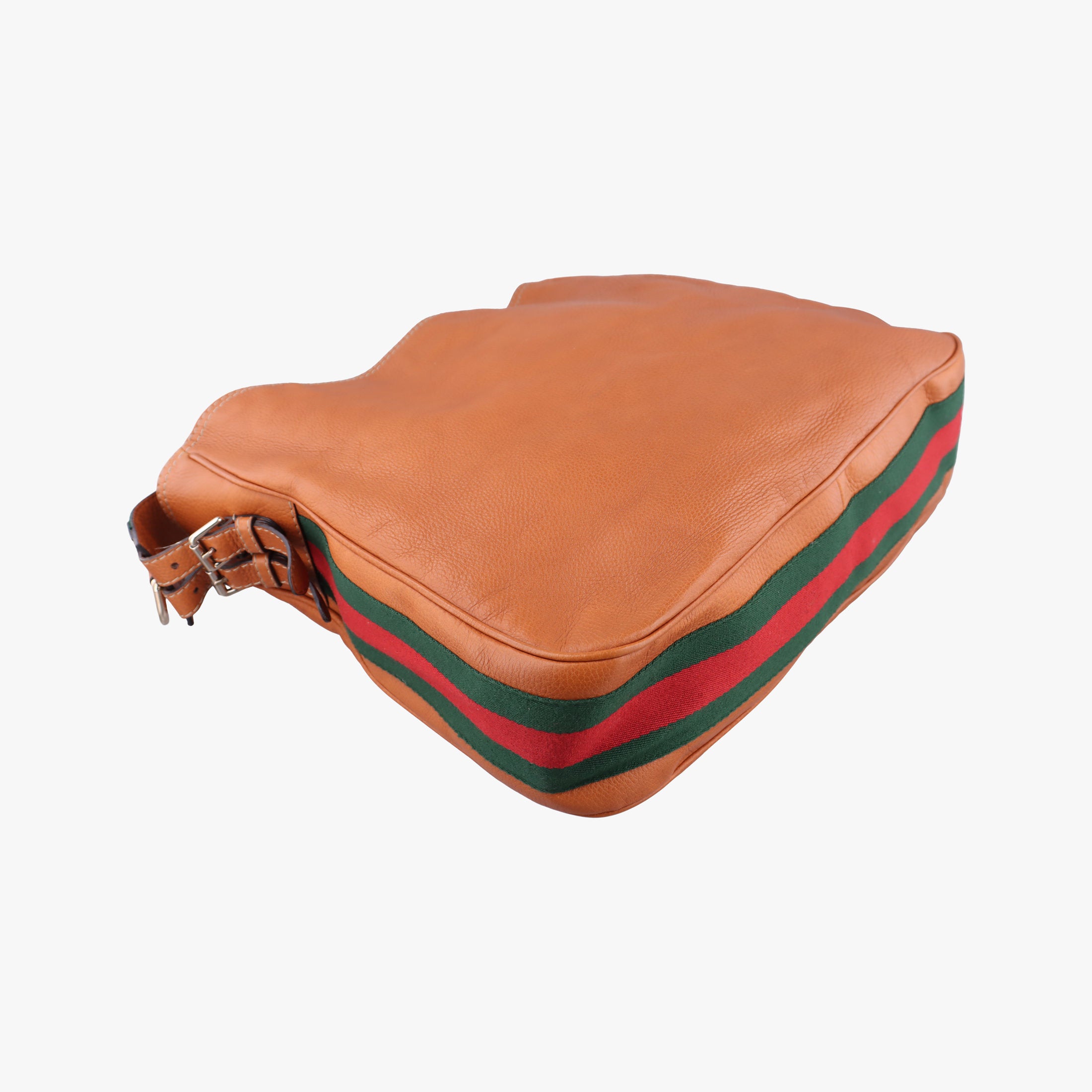 Pre-owned Gucci Fringe Marrakech Brown leather 247597 shoulderbag | stylenewstar