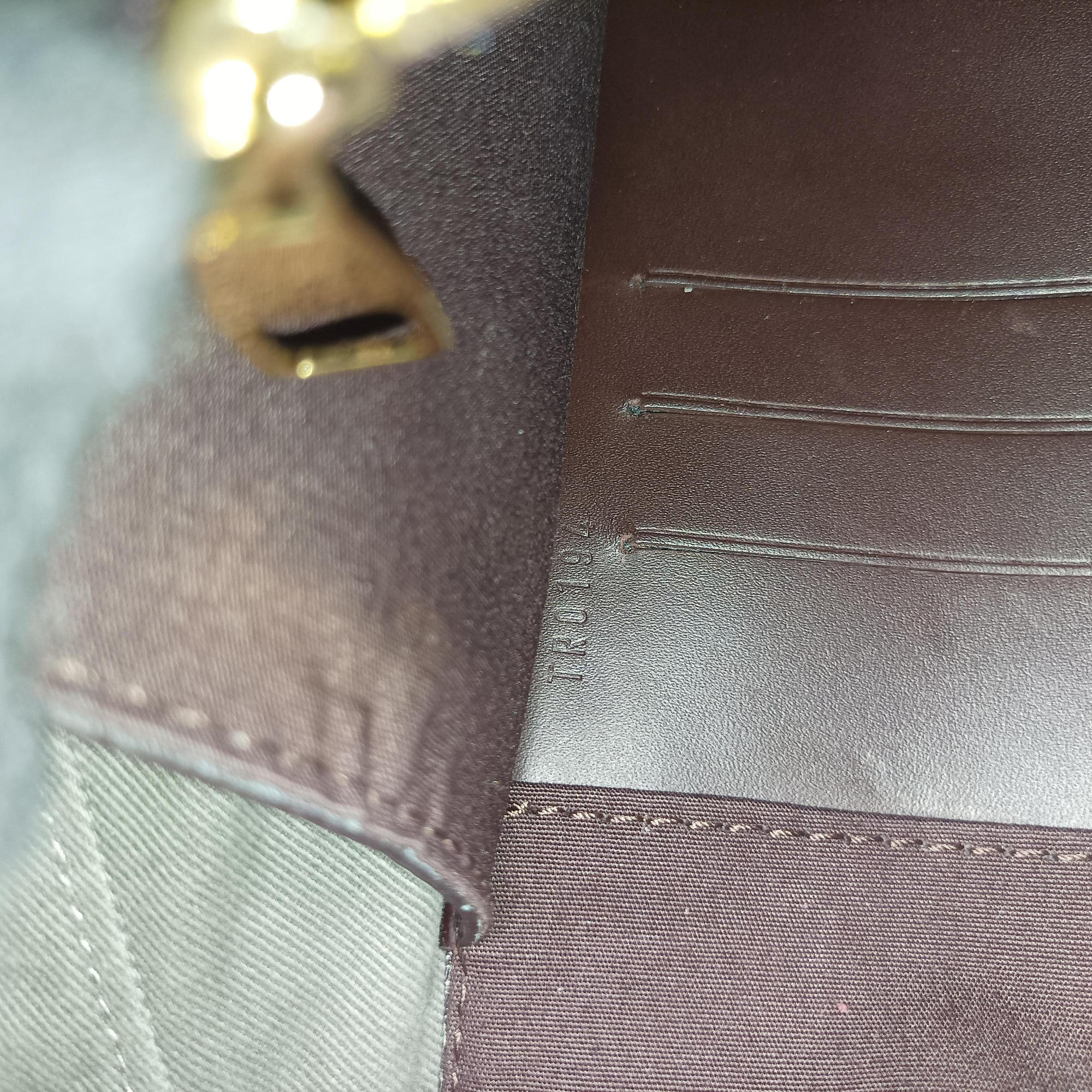 Secondhand Louis Vuitton Pochette Louise GM Amarante Vernis M51631 shoulderbag | stylenewstar