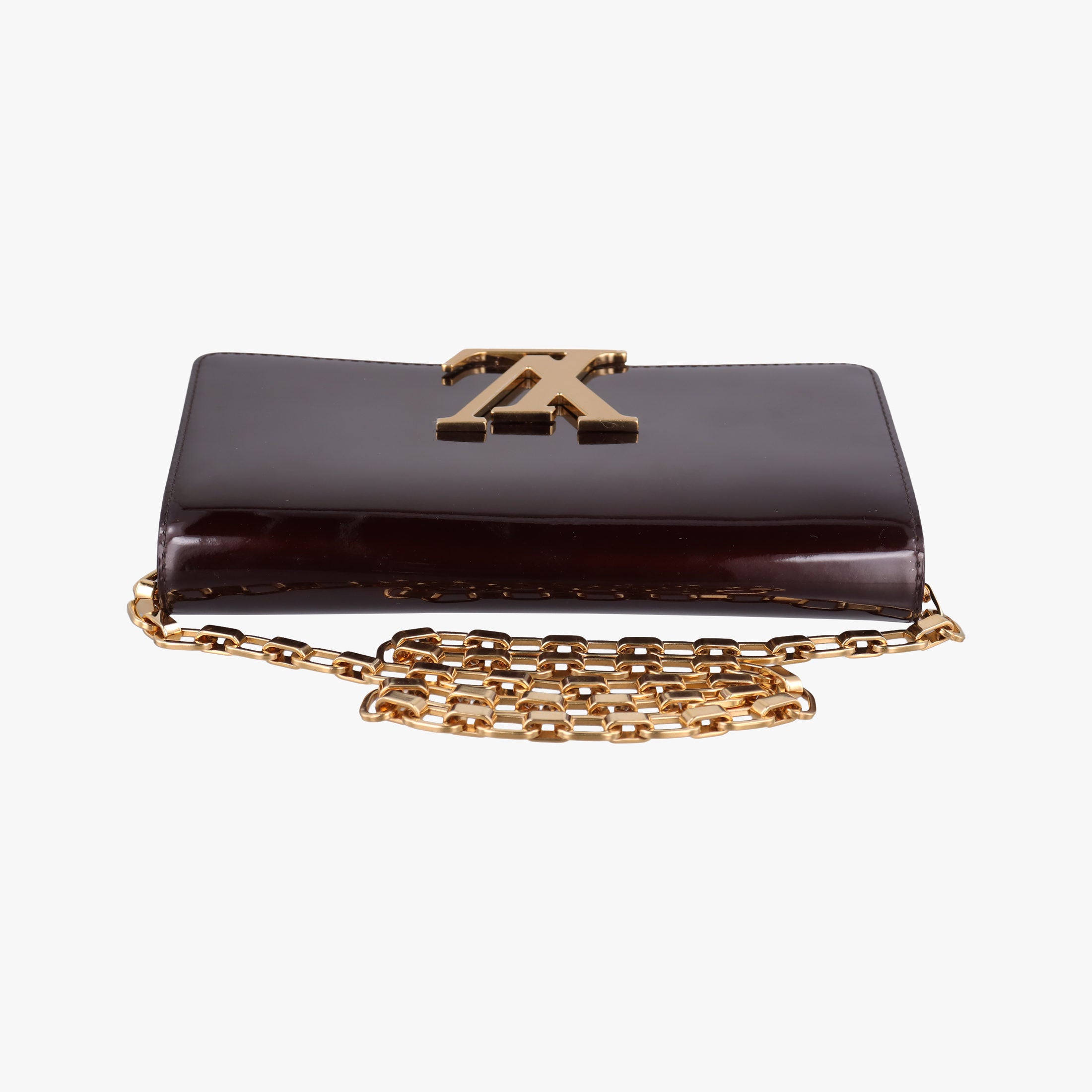 Secondhand Louis Vuitton Pochette Louise GM Amarante Vernis M51631 shoulderbag | stylenewstar