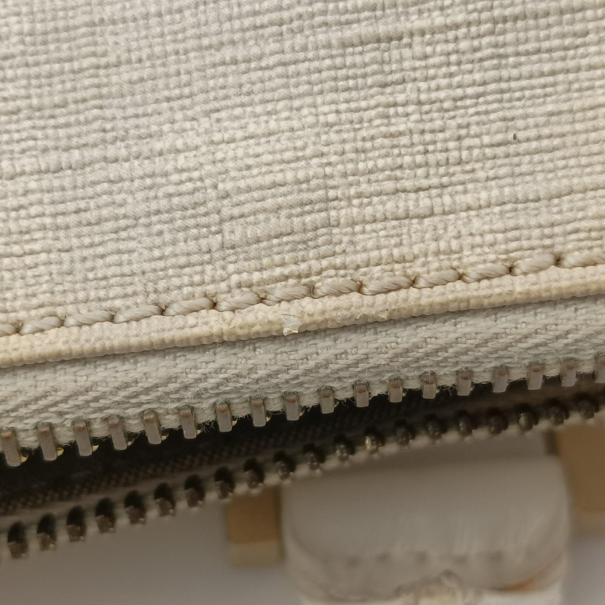 Pre-owned Fendi Forever Bauletto White PVC coated canvas 8BL104 handbag | stylenewstar