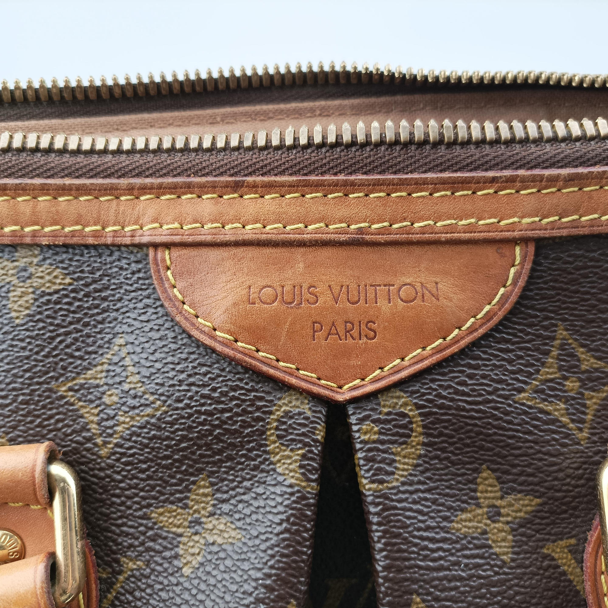 Pre-owned Louis Vuitton PALERMO PM brown Monogram Canvas M40145 shoulderbag | stylenewstar