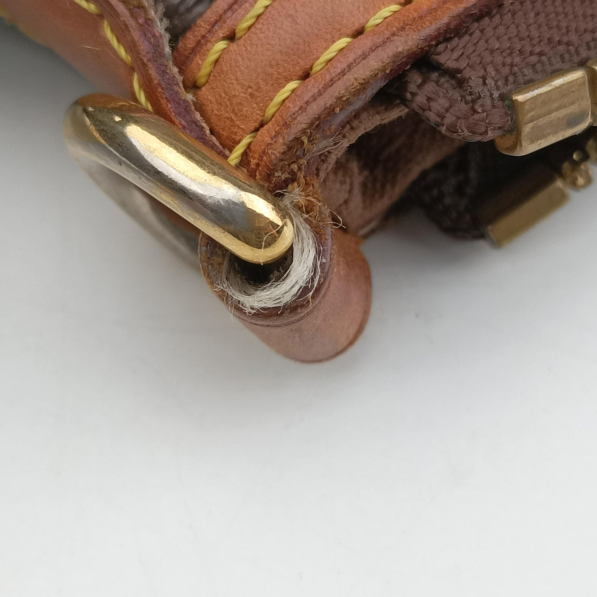 Pre-owned Louis Vuitton PALERMO PM brown Monogram Canvas M40145 shoulderbag | stylenewstar