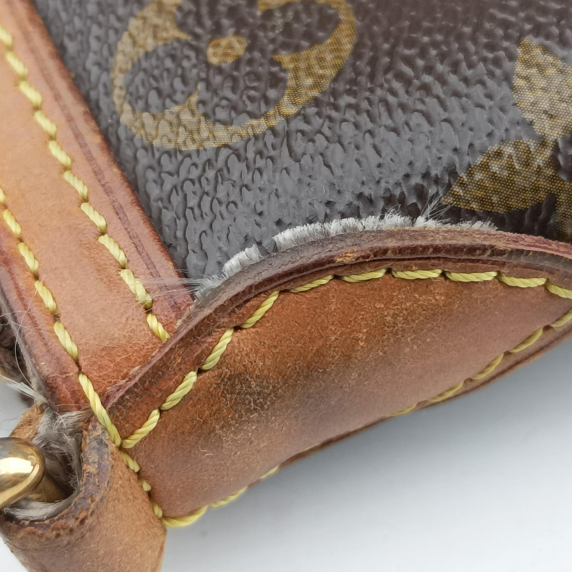 Pre-owned Louis Vuitton PALERMO PM brown Monogram Canvas M40145 shoulderbag | stylenewstar