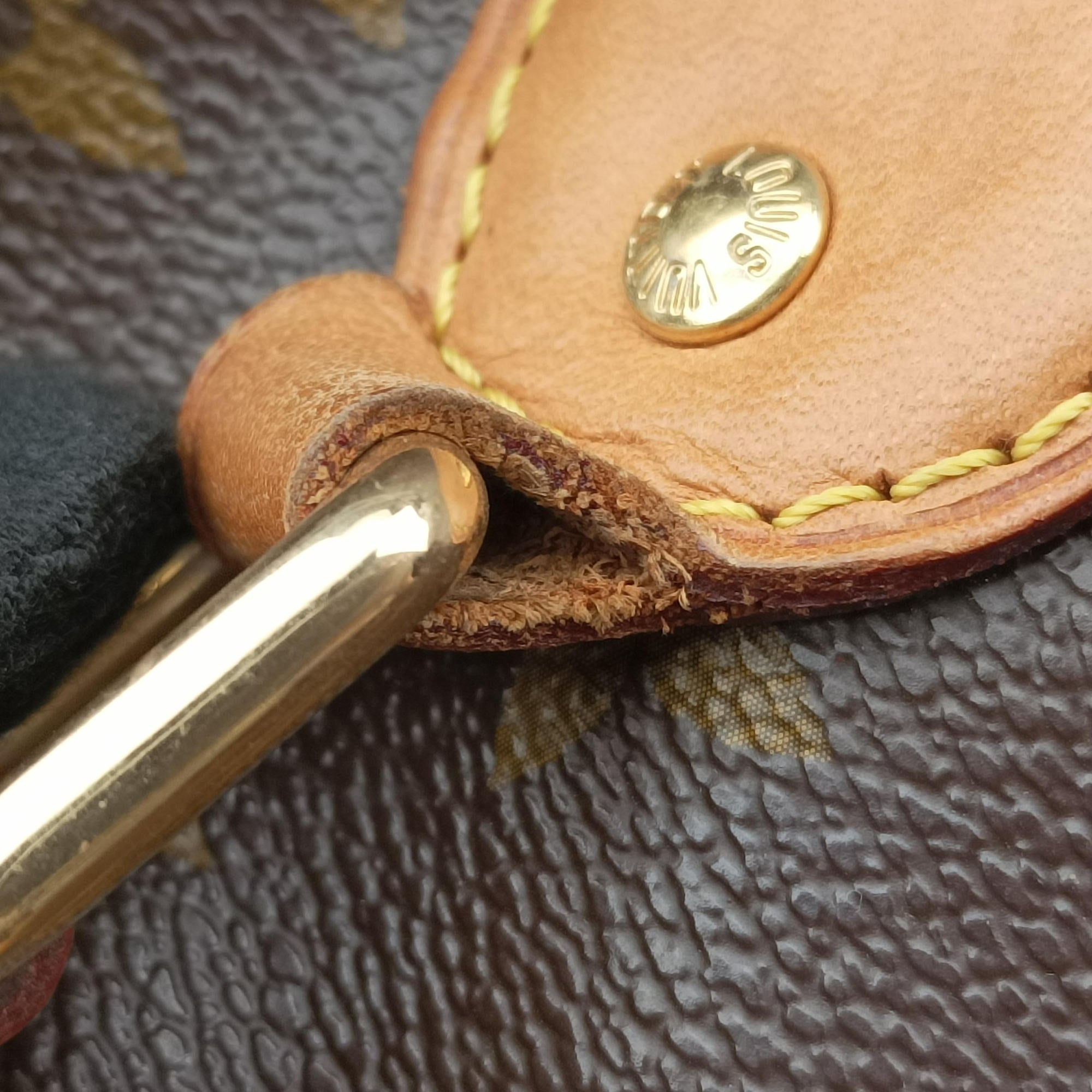 Pre-owned Louis Vuitton PALERMO PM brown Monogram Canvas M40145 shoulderbag | stylenewstar