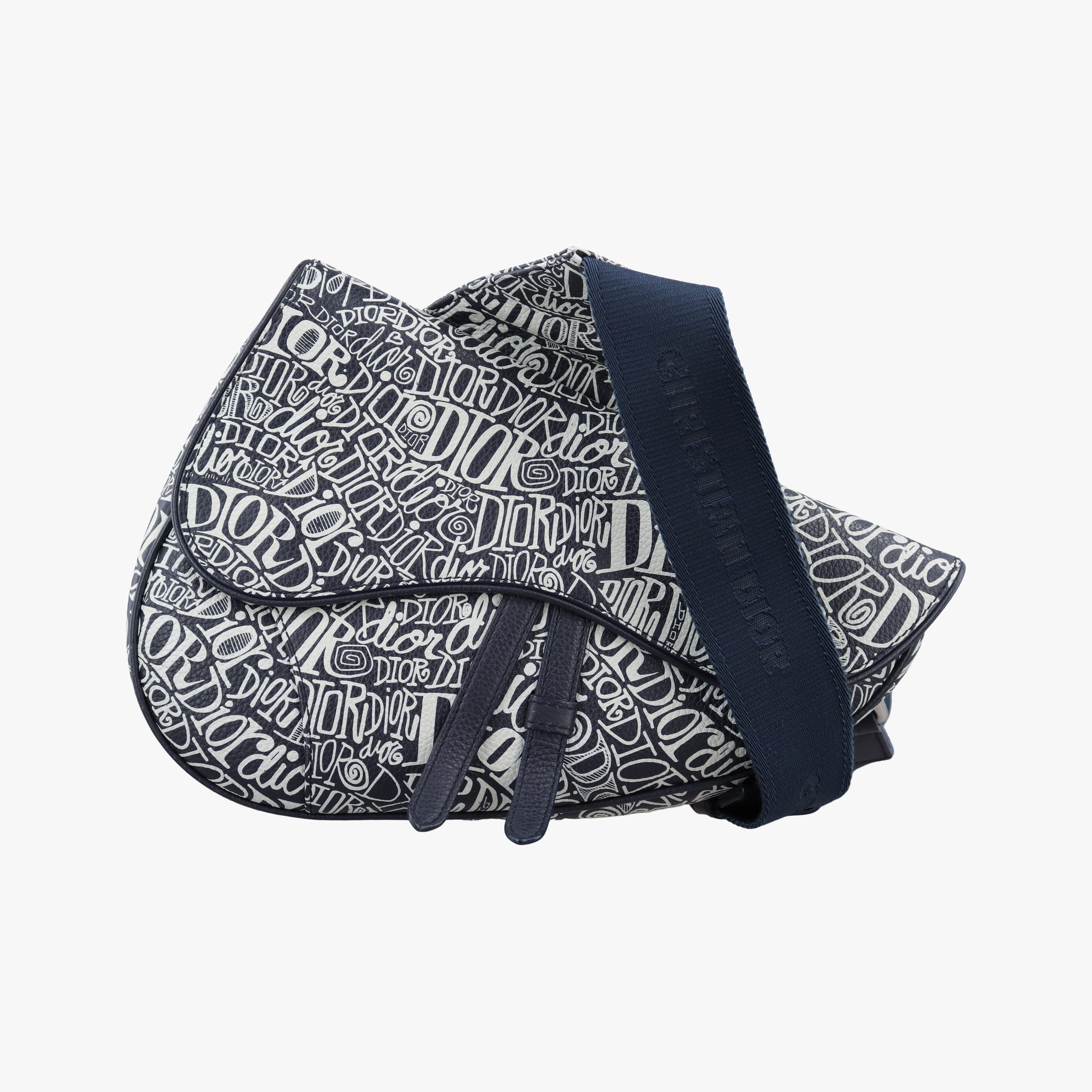 Vintage Christian Dior Saddle Navy Leather  bum bag/waist bag | stylenewstar