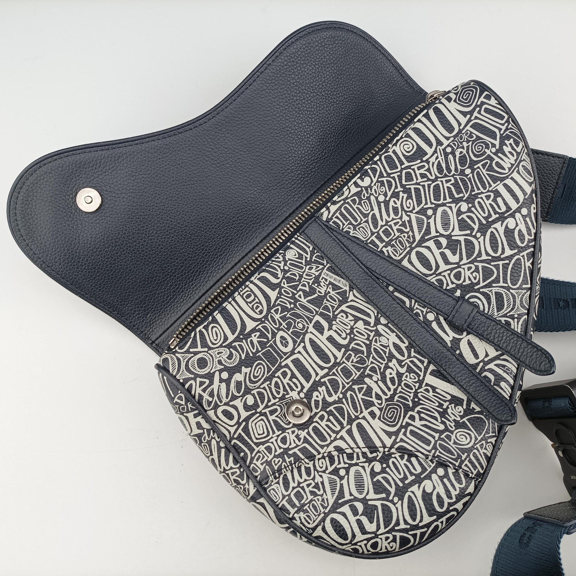 Vintage Christian Dior Saddle Navy Leather  bum bag/waist bag | stylenewstar