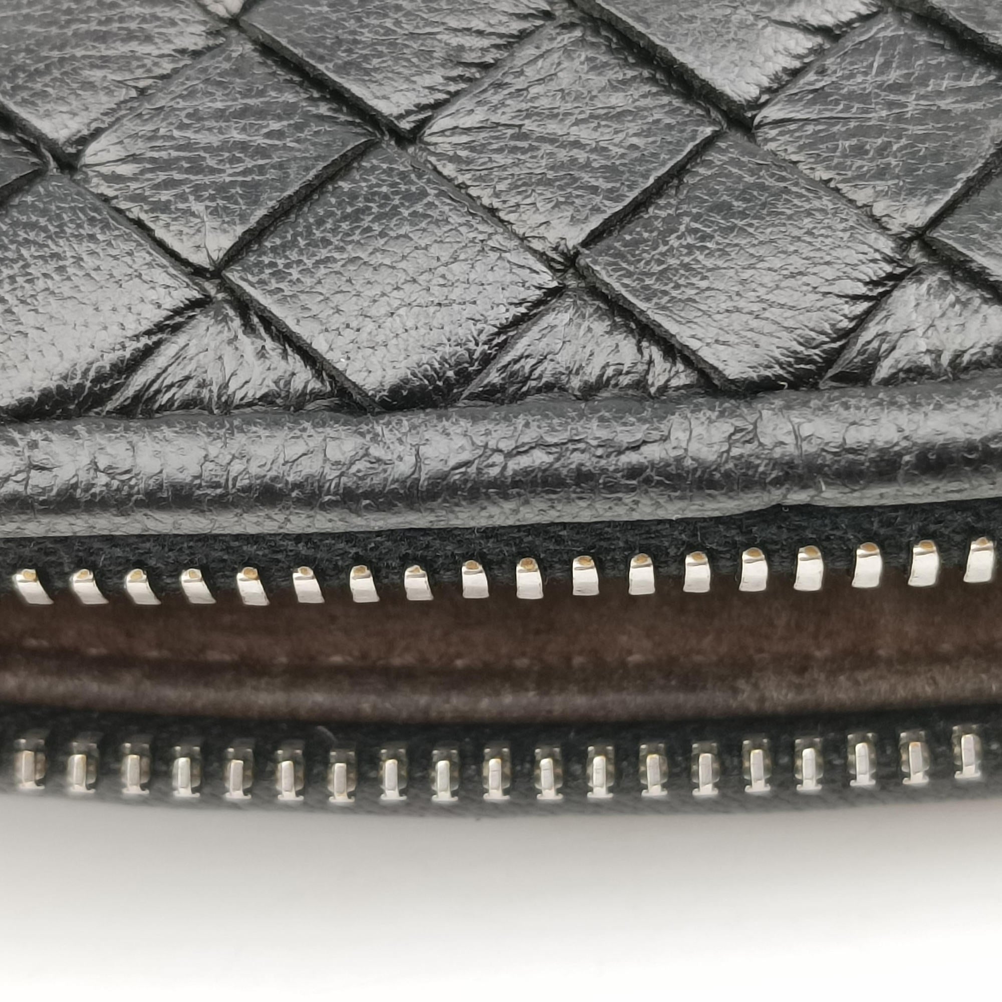 Pre-owned Bottega Veneta NODINI Intrecciato Black lambskin  shoulderbag | stylenewstar