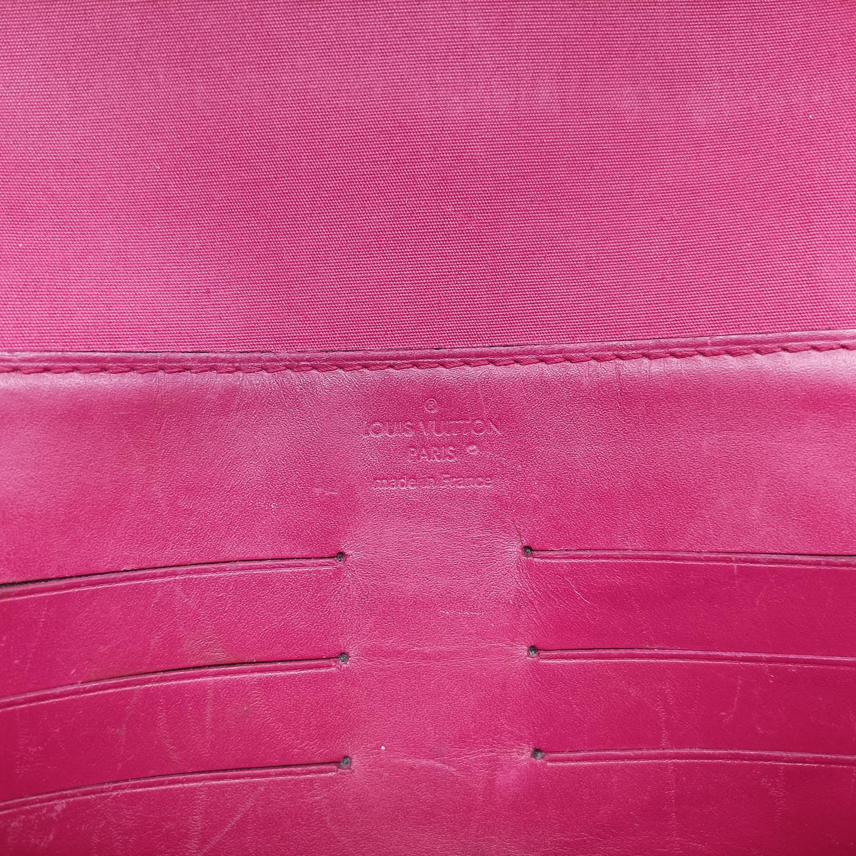 Pre-owned Louis Vuitton Clutch Ana pomme d'amour Vernis M90095 handbag | stylenewstar