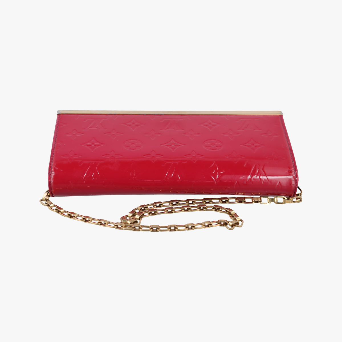 Pre-owned Louis Vuitton Clutch Ana pomme d'amour Vernis M90095 handbag | stylenewstar