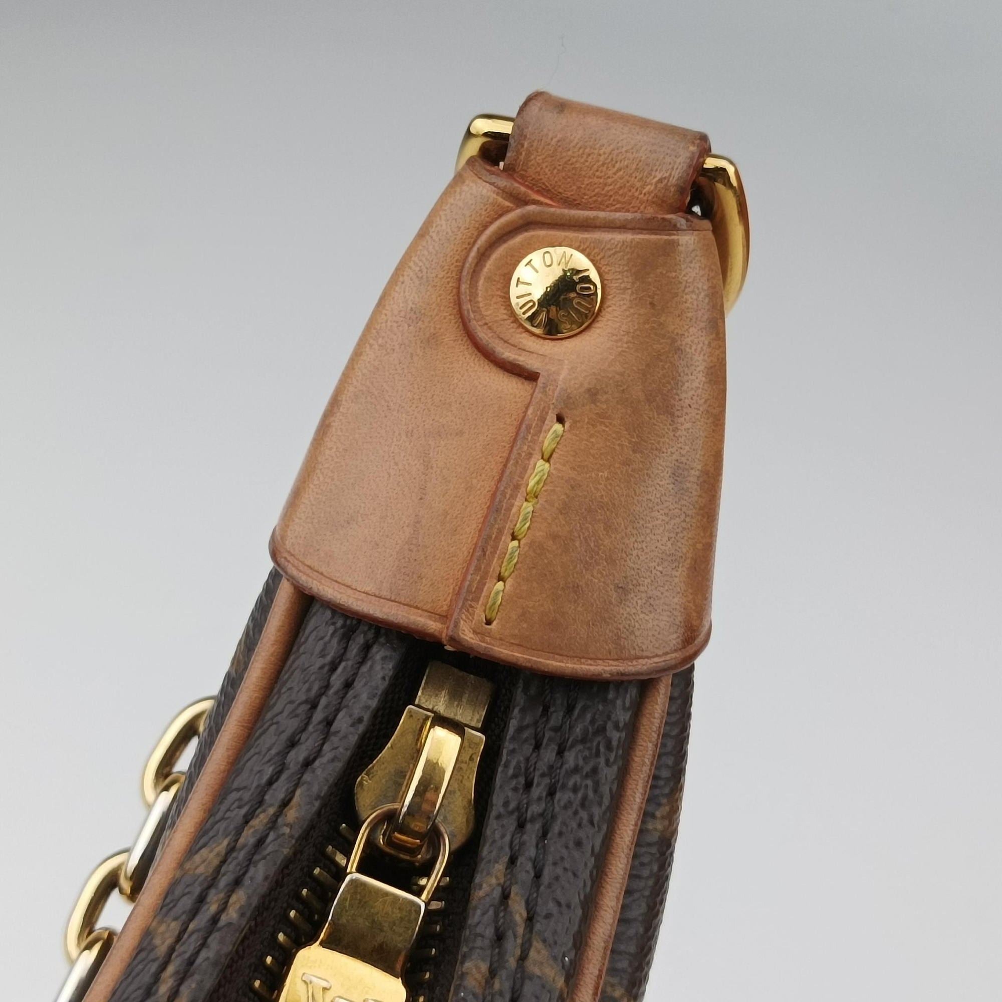 Secondhand Louis Vuitton loop Brown PVC coated canvas M81098 shoulderbag | stylenewstar