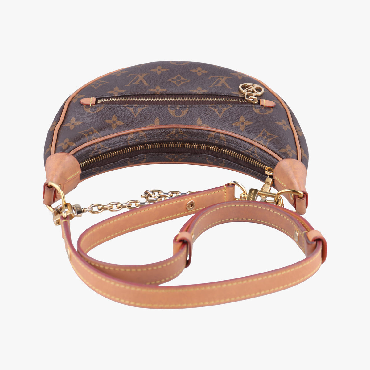Secondhand Louis Vuitton loop Brown PVC coated canvas M81098 shoulderbag | stylenewstar