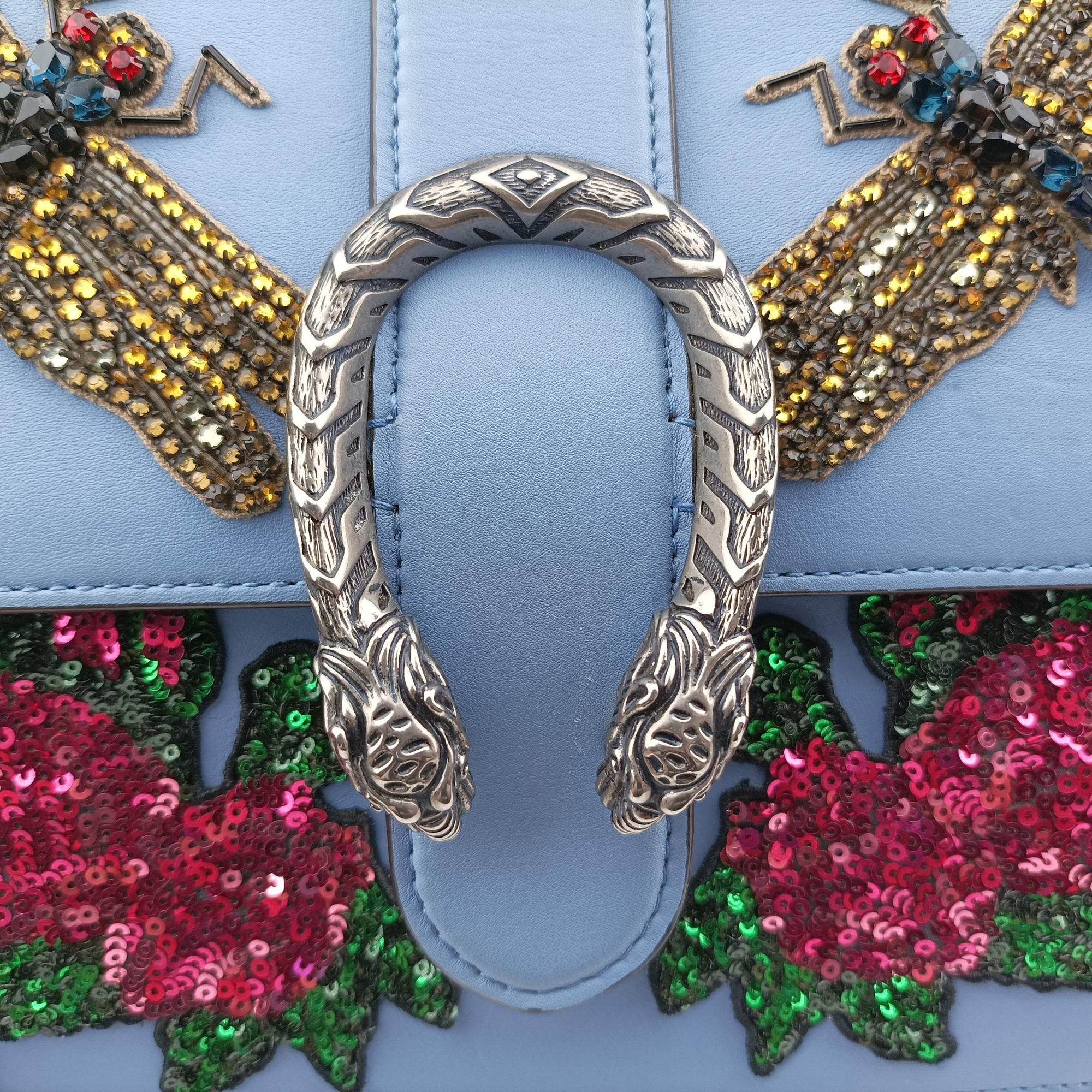 Secondhand Gucci Dionysus Blue×multi Leather 448075 shoulderbag | stylenewstar