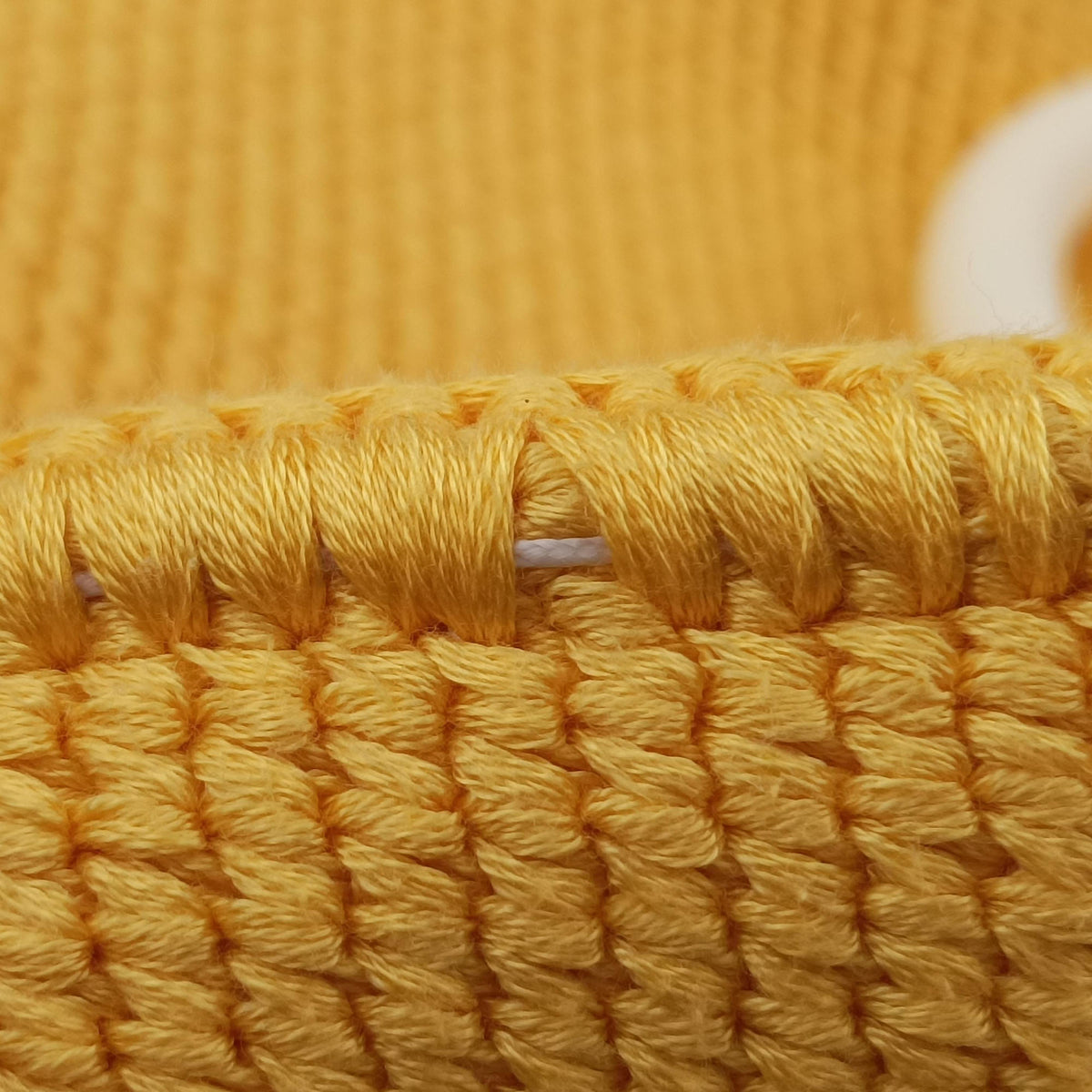 Secondhand Fendi SUNSHINE Yellow Crochet×leather 8BH386 shoulderbag | stylenewstar