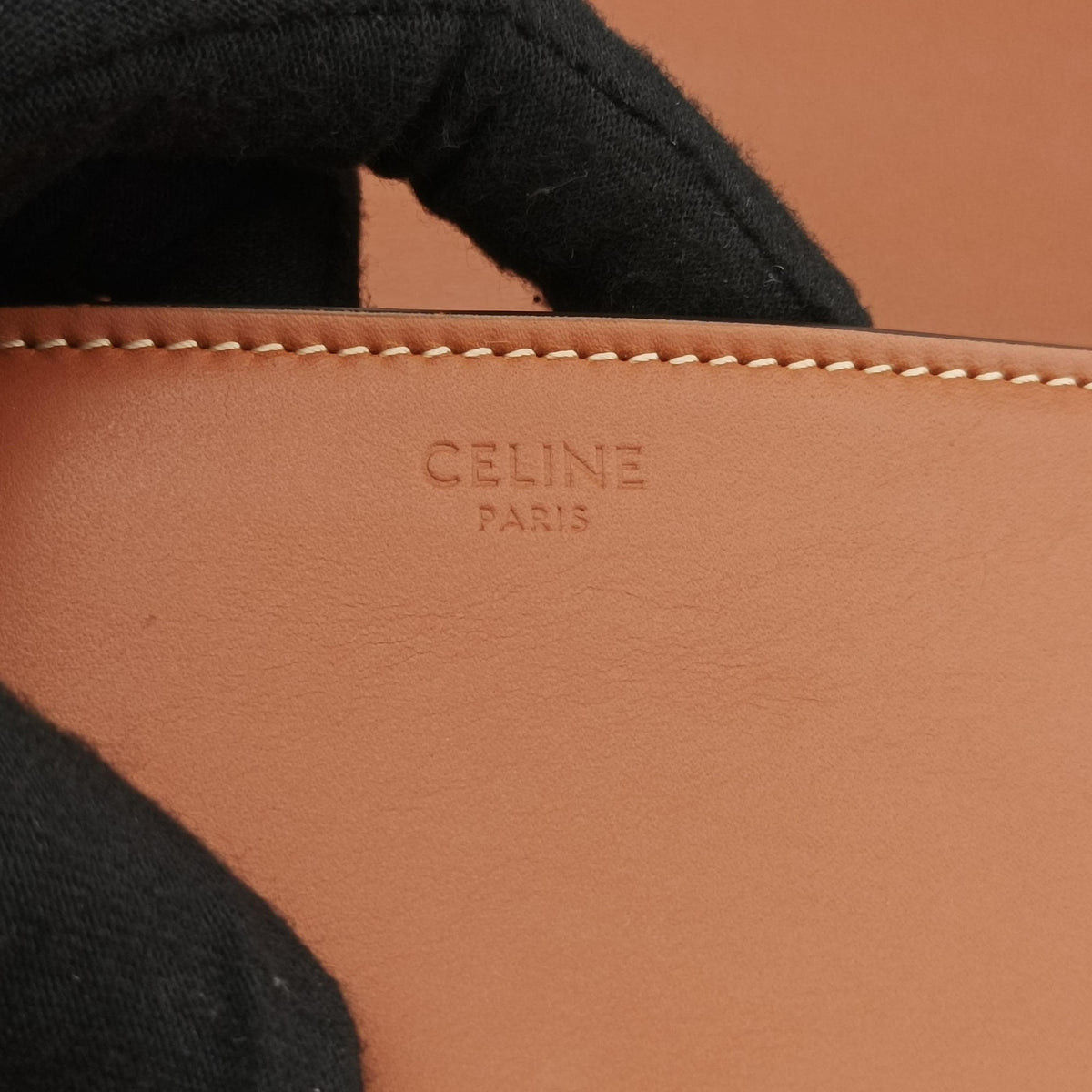 Pre-owned Celine Triomphe Maillon Brown leather  shoulderbag | stylenewstar