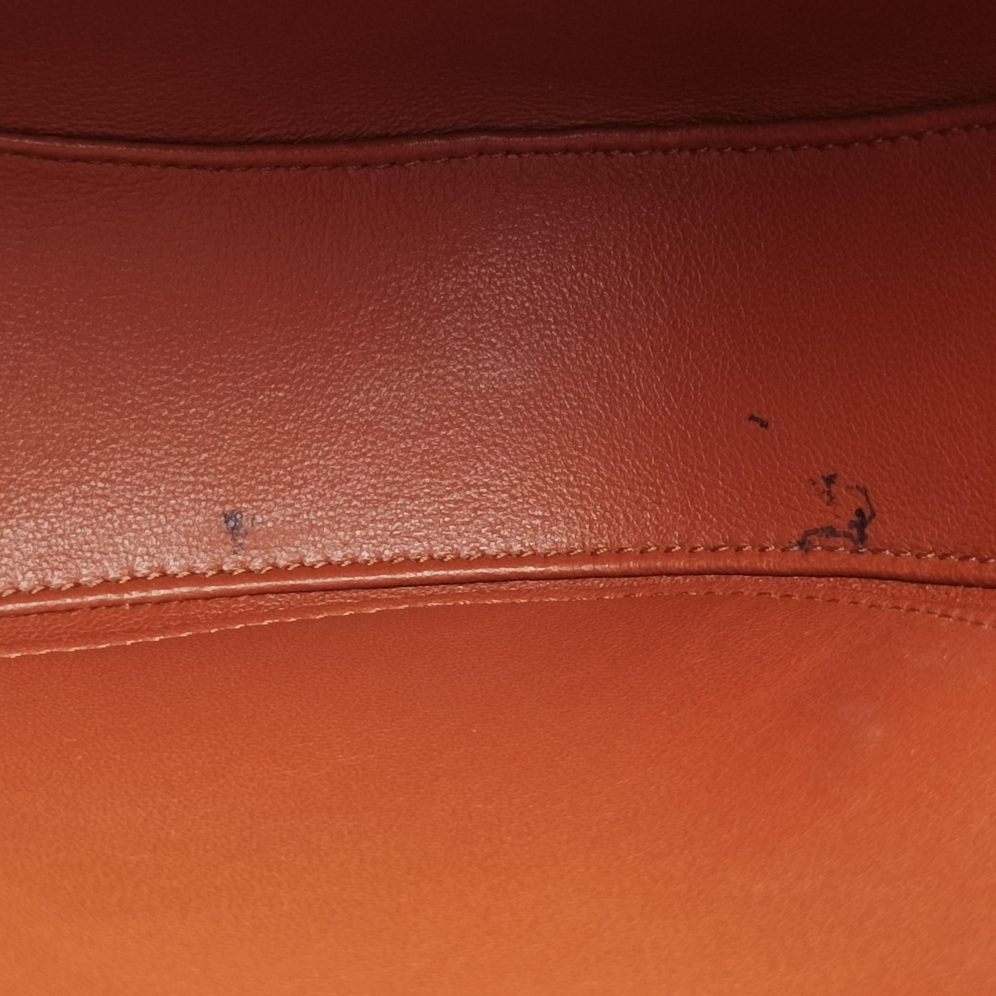 Pre-owned Celine Triomphe Maillon Brown leather  shoulderbag | stylenewstar