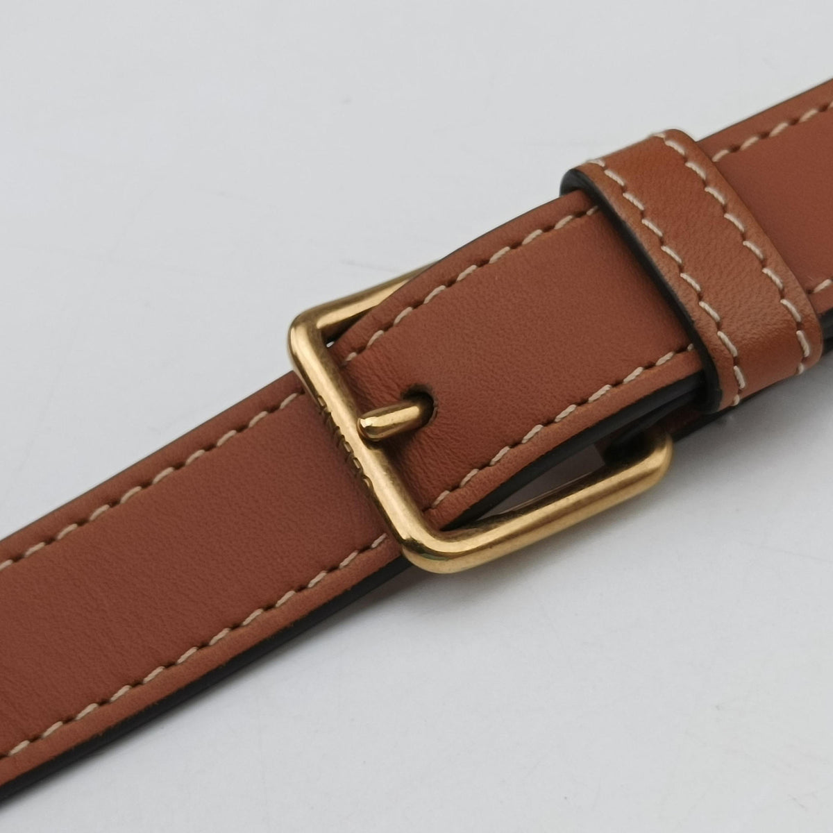 Pre-owned Celine Triomphe Maillon Brown leather  shoulderbag | stylenewstar