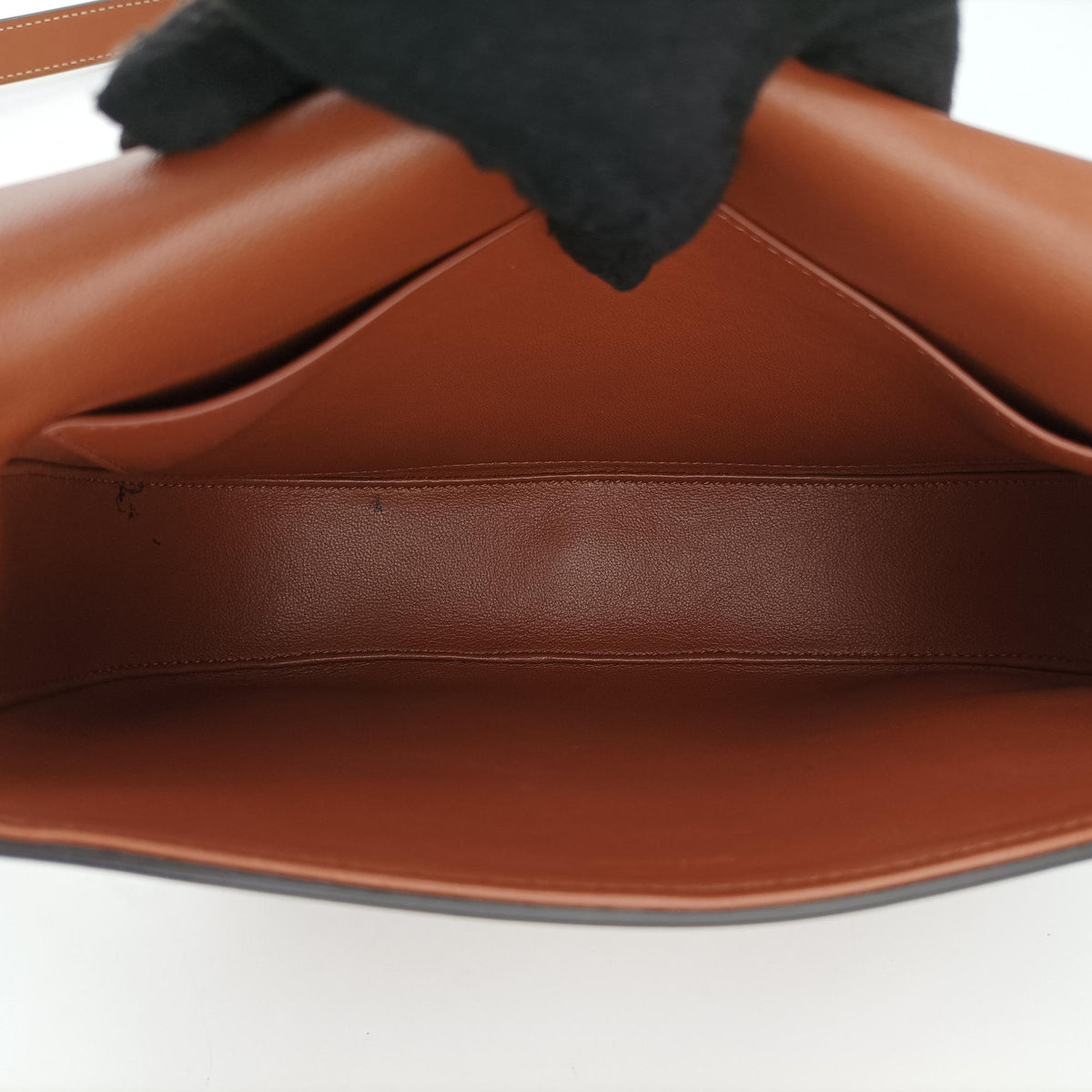Pre-owned Celine Triomphe Maillon Brown leather  shoulderbag | stylenewstar