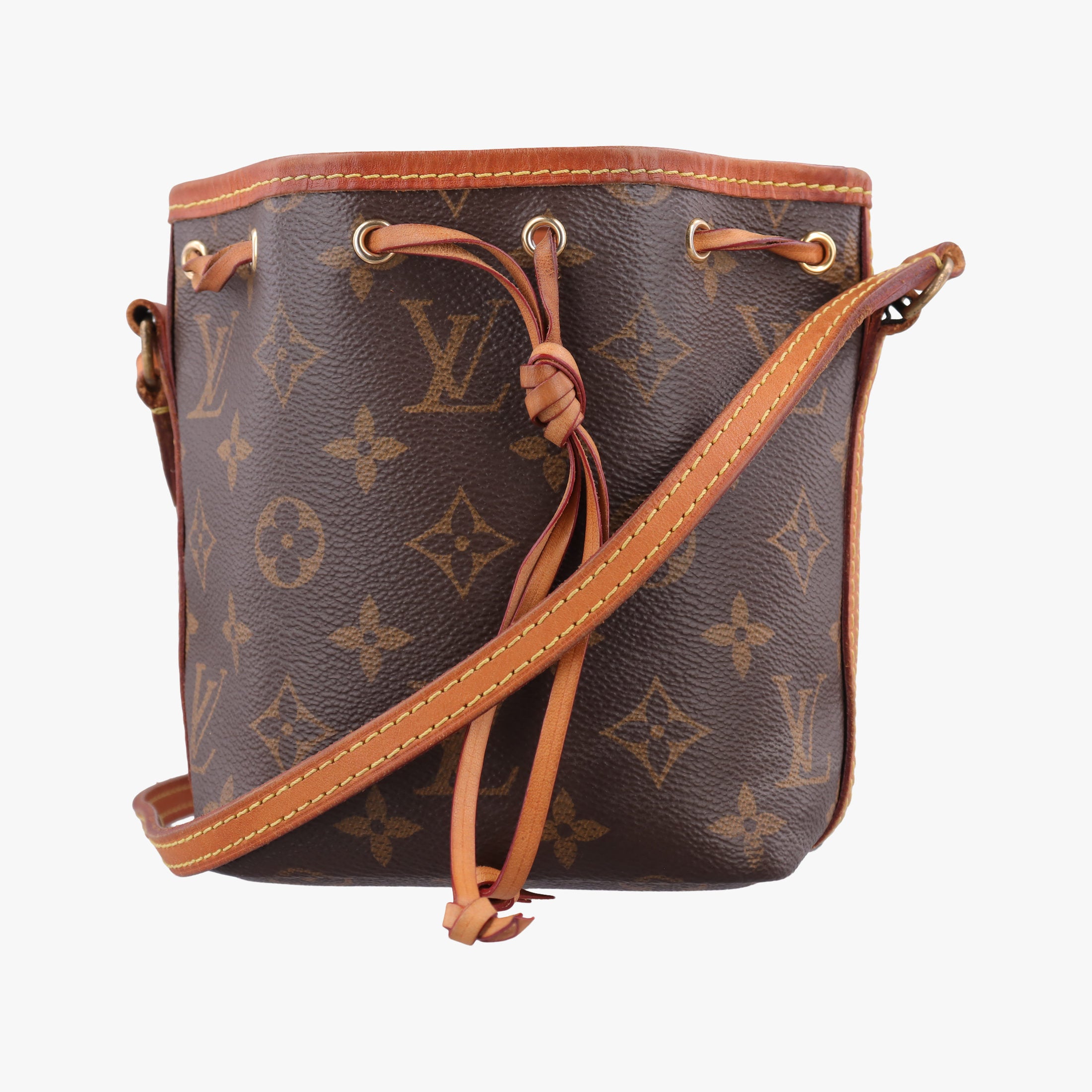 Pre-owned Louis Vuitton Nano Noe Brown Monogram canvas M41346 shoulderbag | stylenewstar
