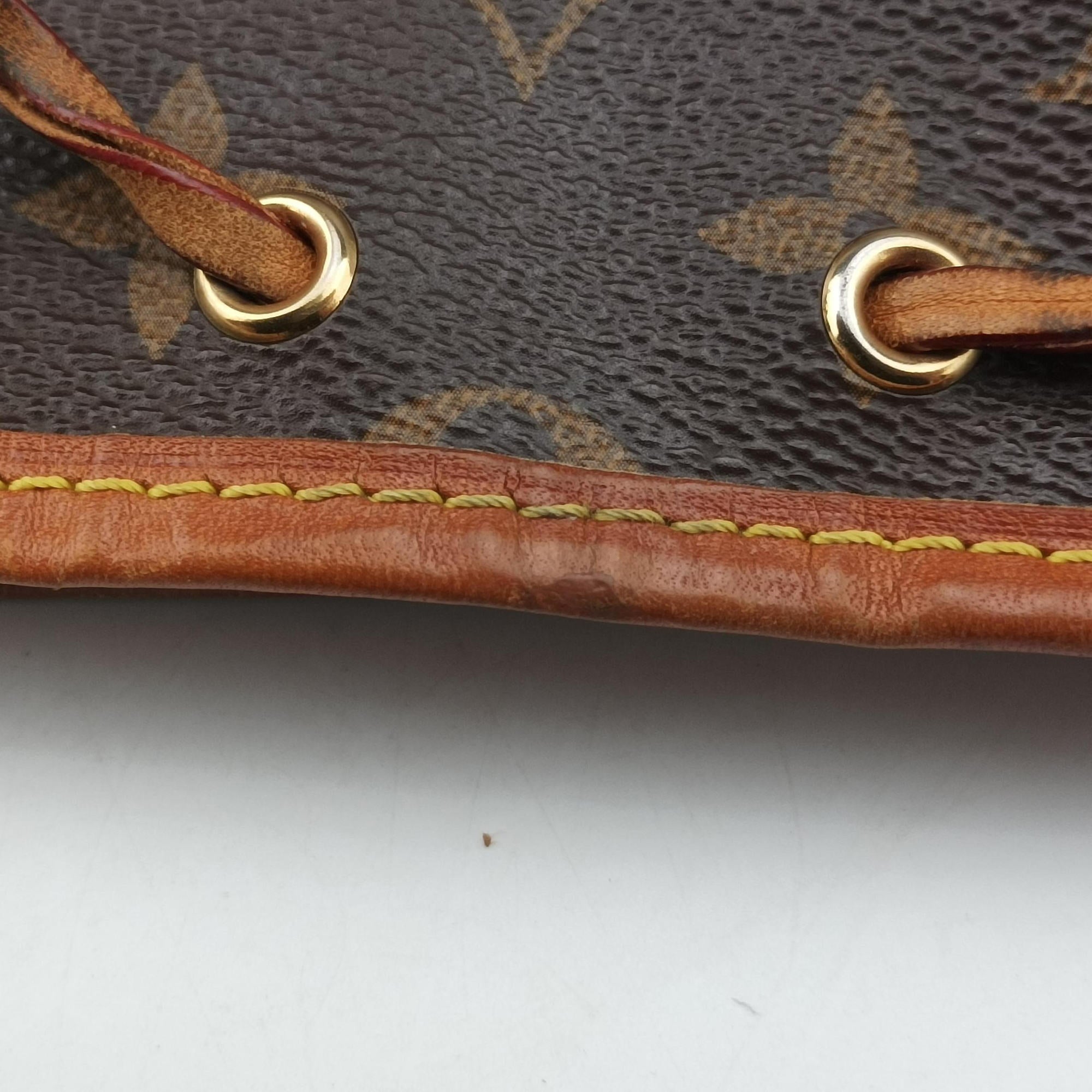 Pre-owned Louis Vuitton Nano Noe Brown Monogram canvas M41346 shoulderbag | stylenewstar