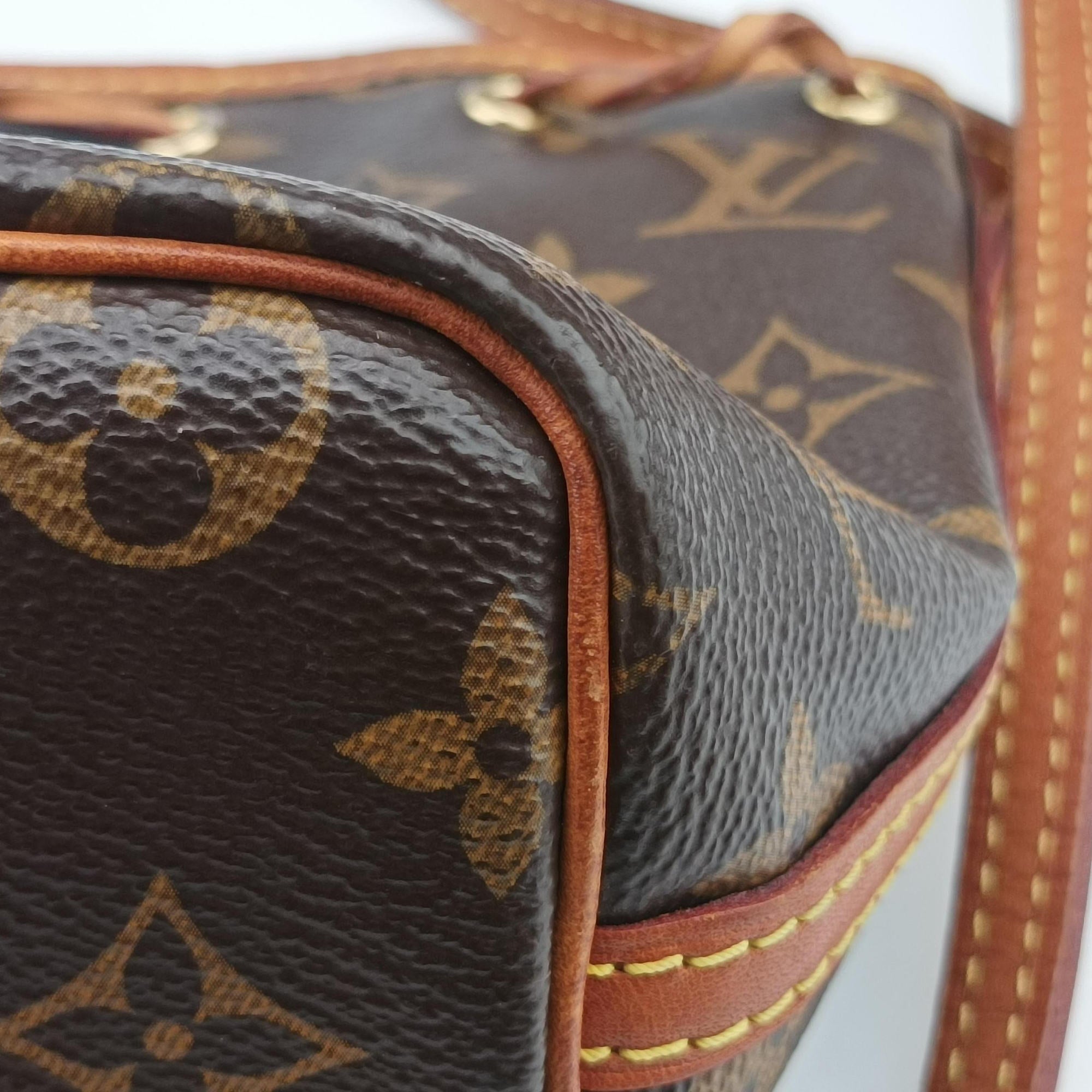 Pre-owned Louis Vuitton Nano Noe Brown Monogram canvas M41346 shoulderbag | stylenewstar