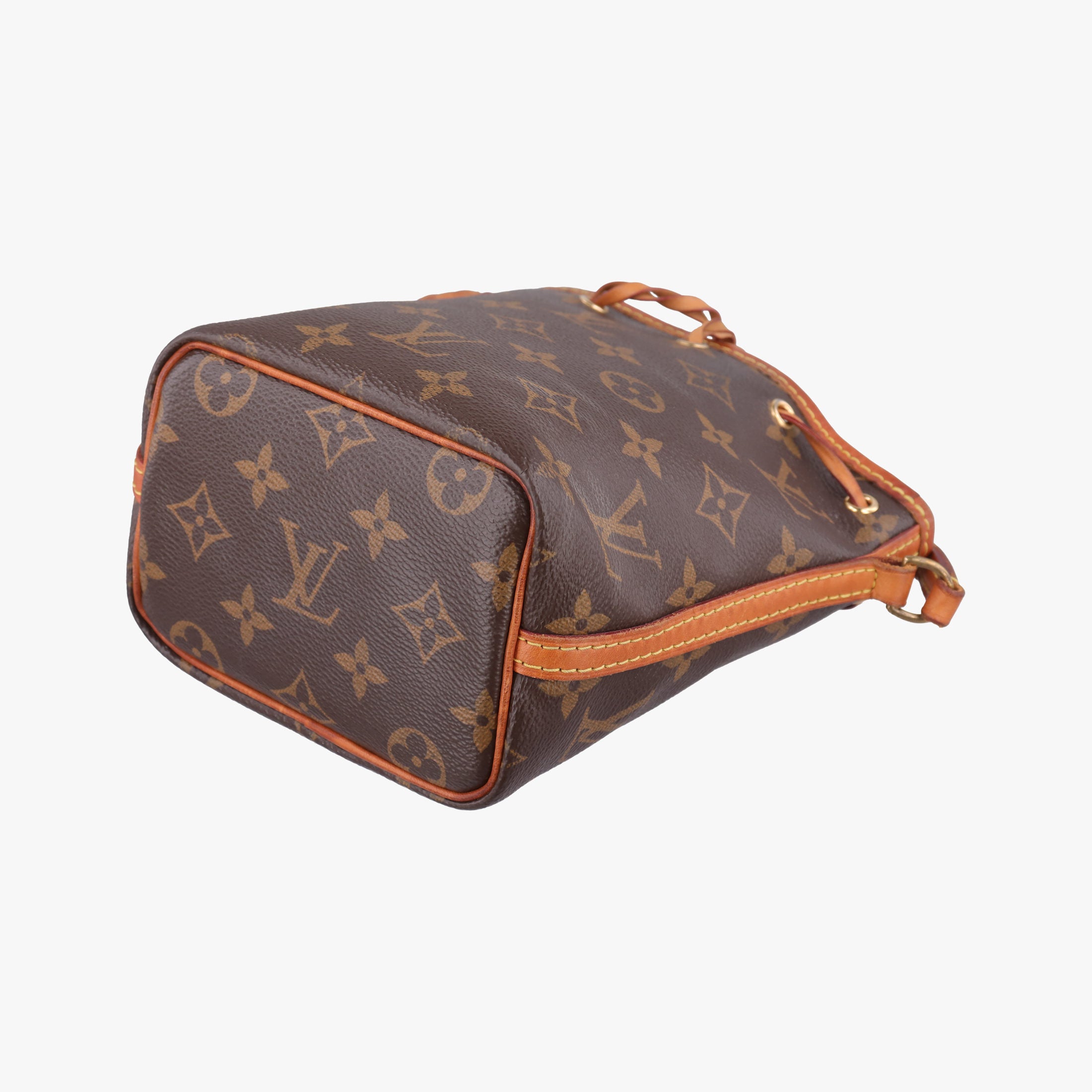 Pre-owned Louis Vuitton Nano Noe Brown Monogram canvas M41346 shoulderbag | stylenewstar