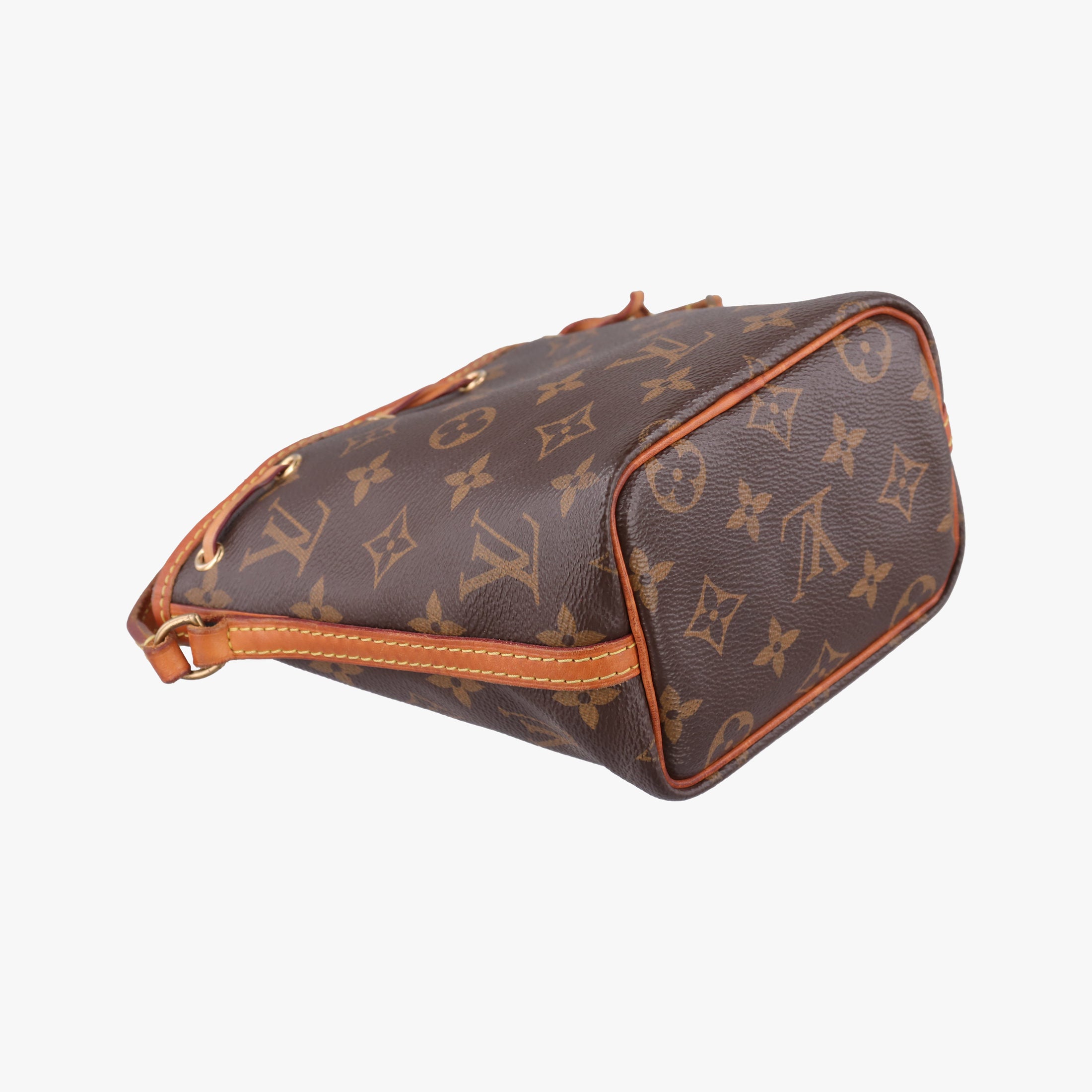Pre-owned Louis Vuitton Nano Noe Brown Monogram canvas M41346 shoulderbag | stylenewstar