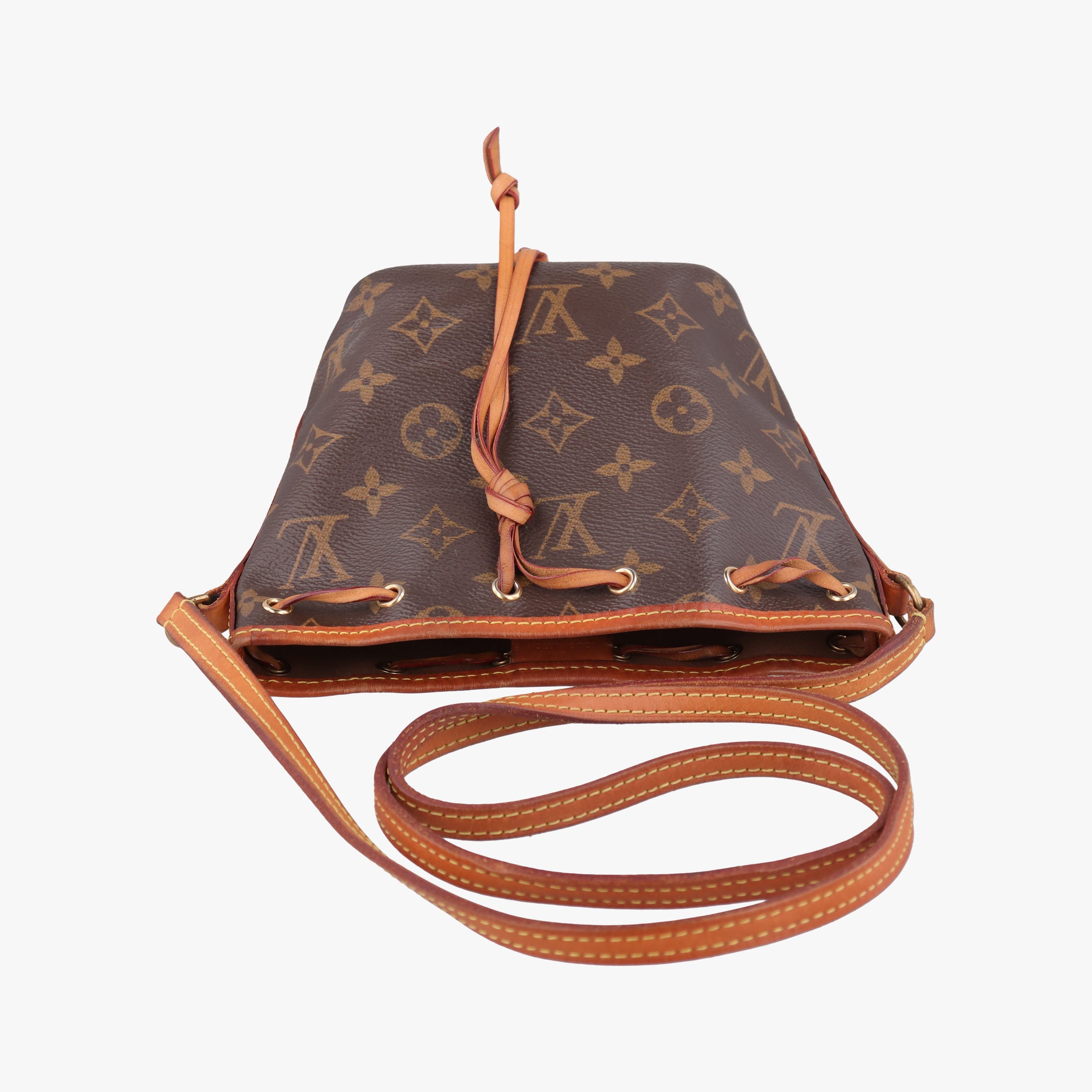 Pre-owned Louis Vuitton Nano Noe Brown Monogram canvas M41346 shoulderbag | stylenewstar