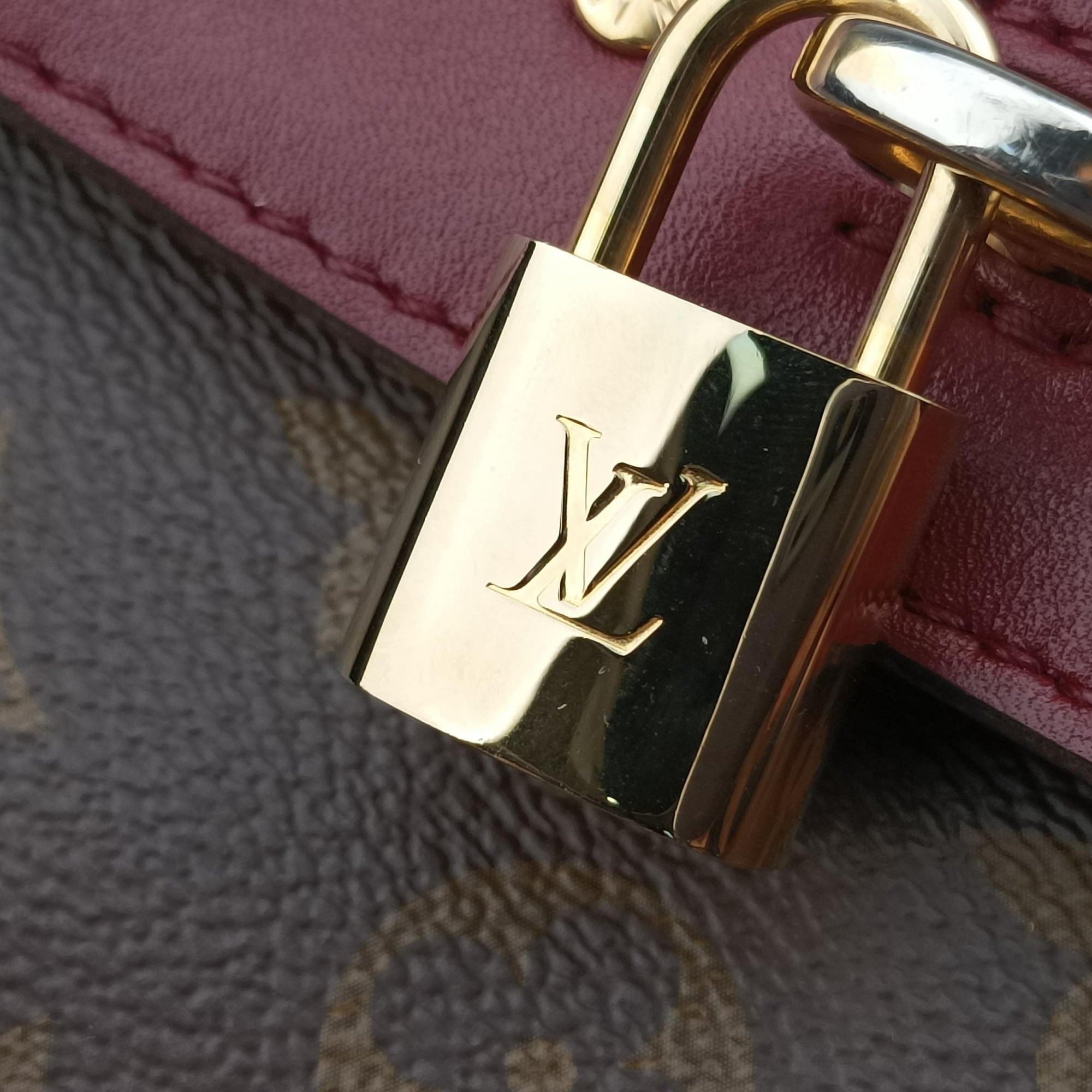 Secondhand Louis Vuitton Venus brown×RAISIN Monogram Canvas×calf leather M42413 handbag | stylenewstar