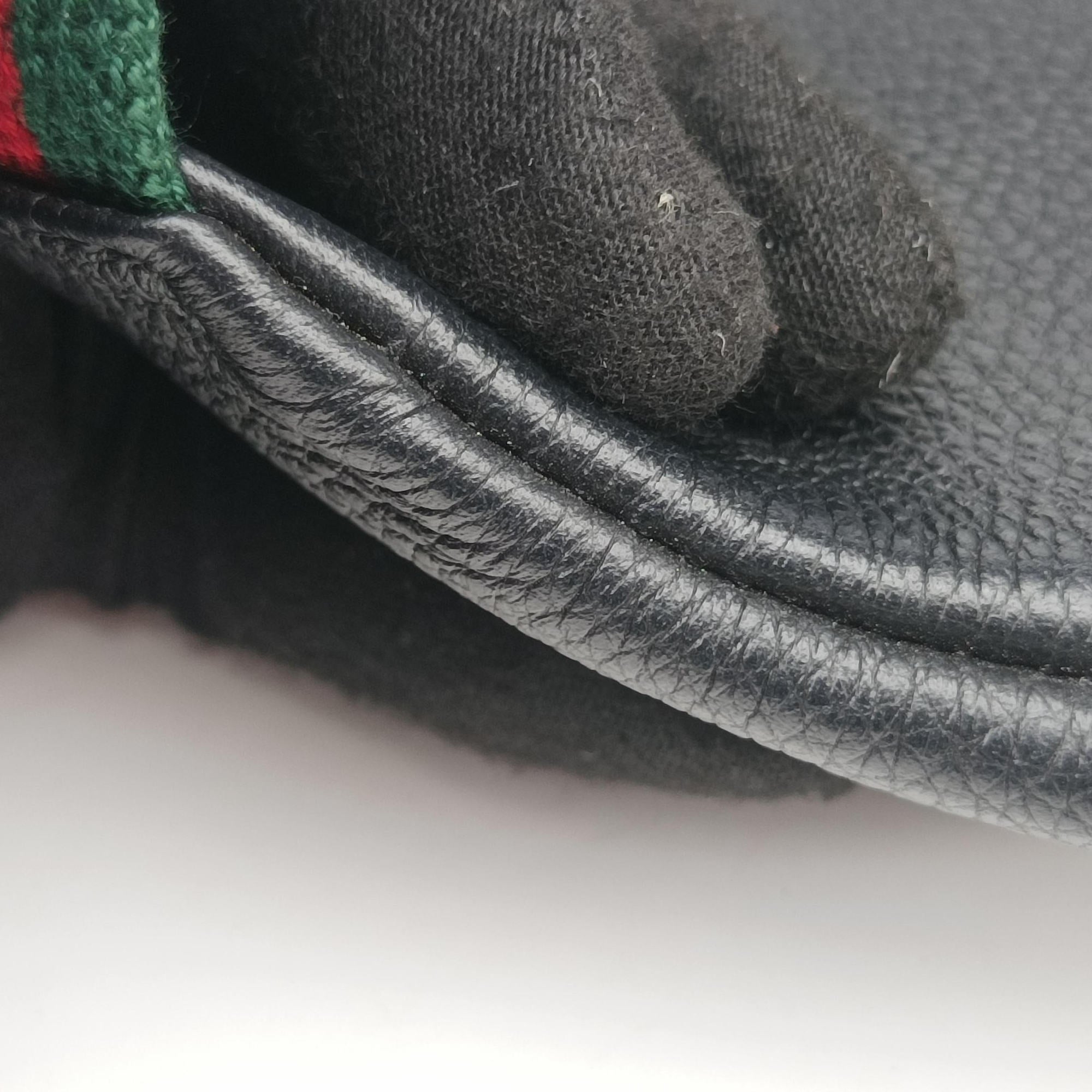 Secondhand Gucci Print Black Leather 527792 bum bag/waist bag | stylenewstar
