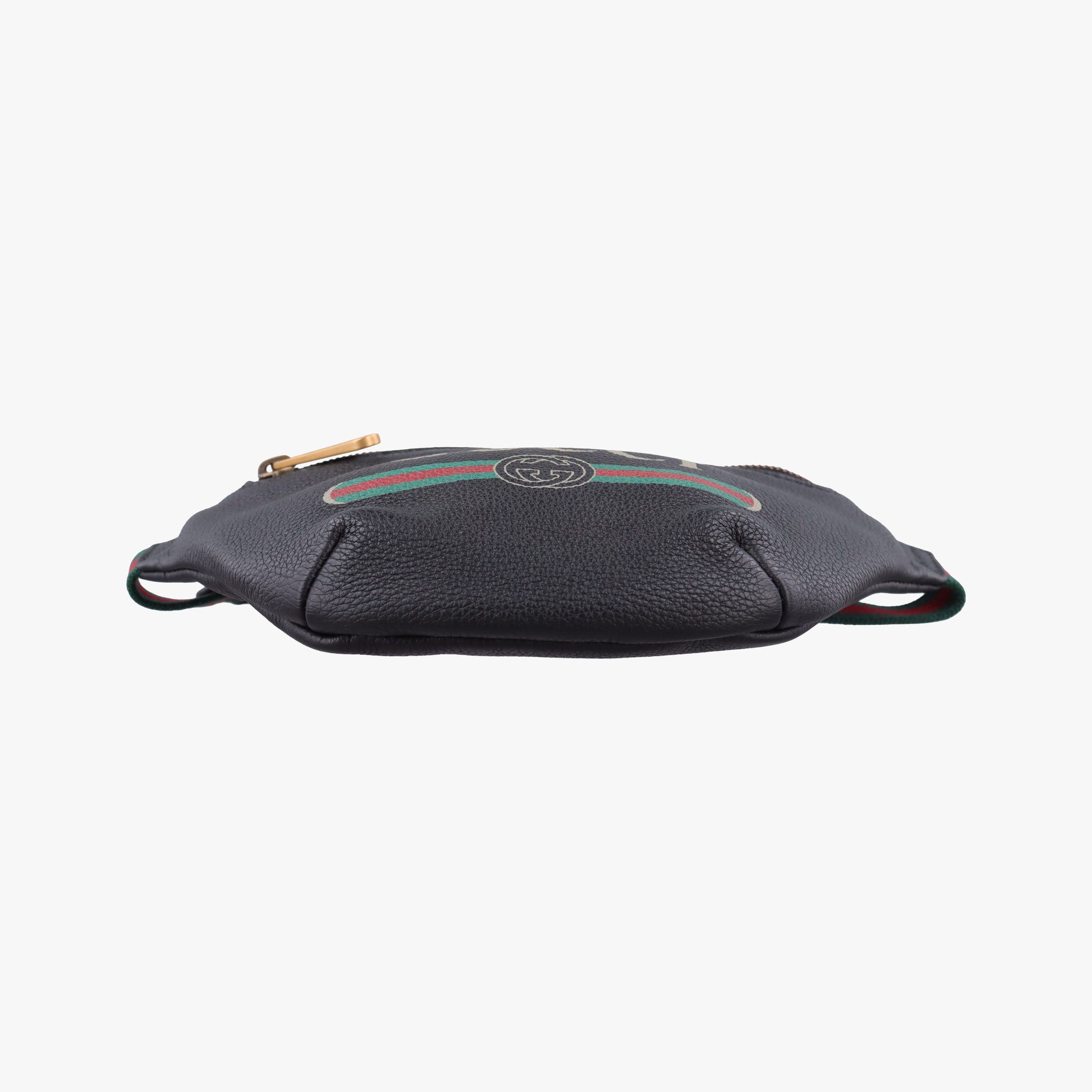 Secondhand Gucci Print Black Leather 527792 bum bag/waist bag | stylenewstar