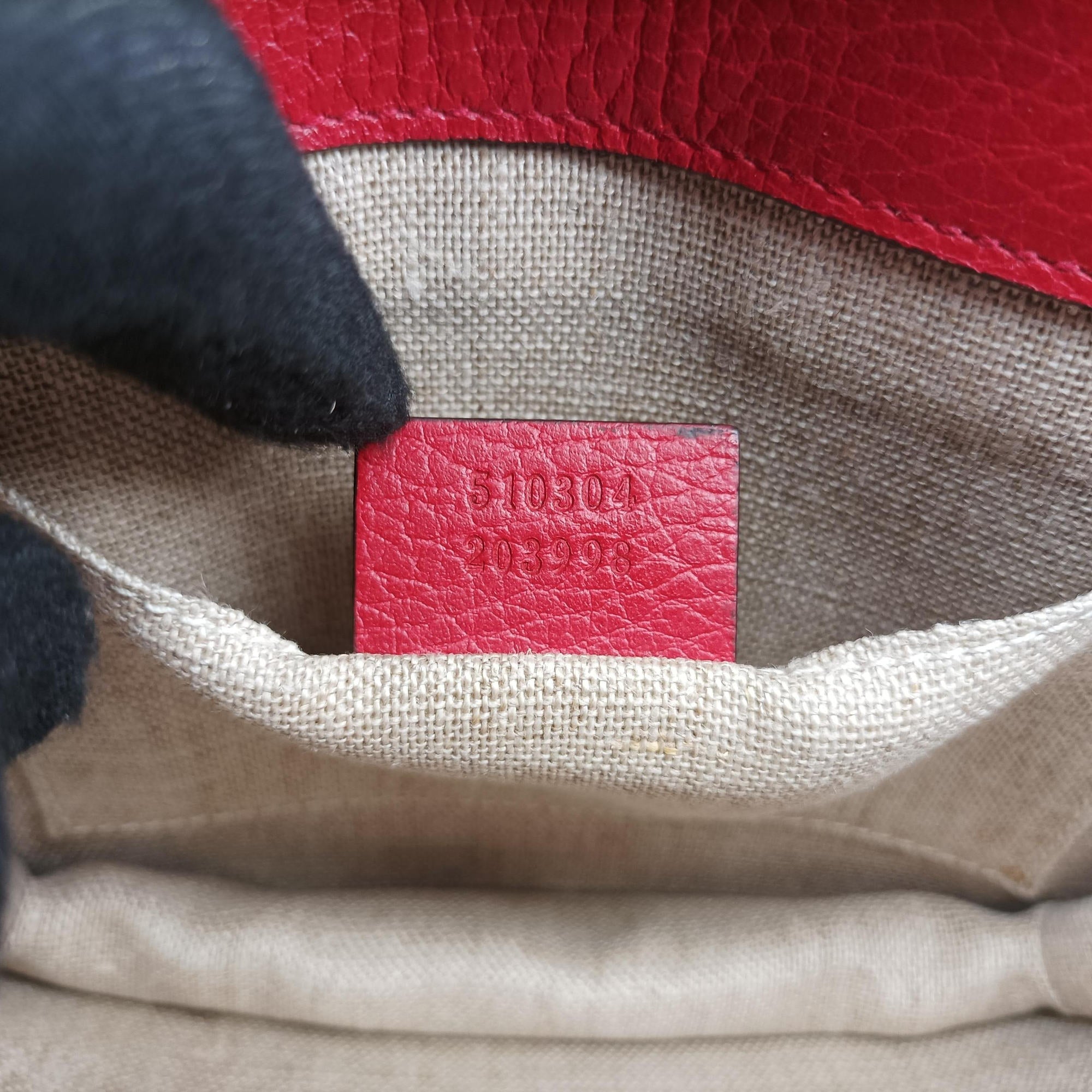 Secondhand Gucci Interlocking G Red Leather 510304 shoulderbag | stylenewstar