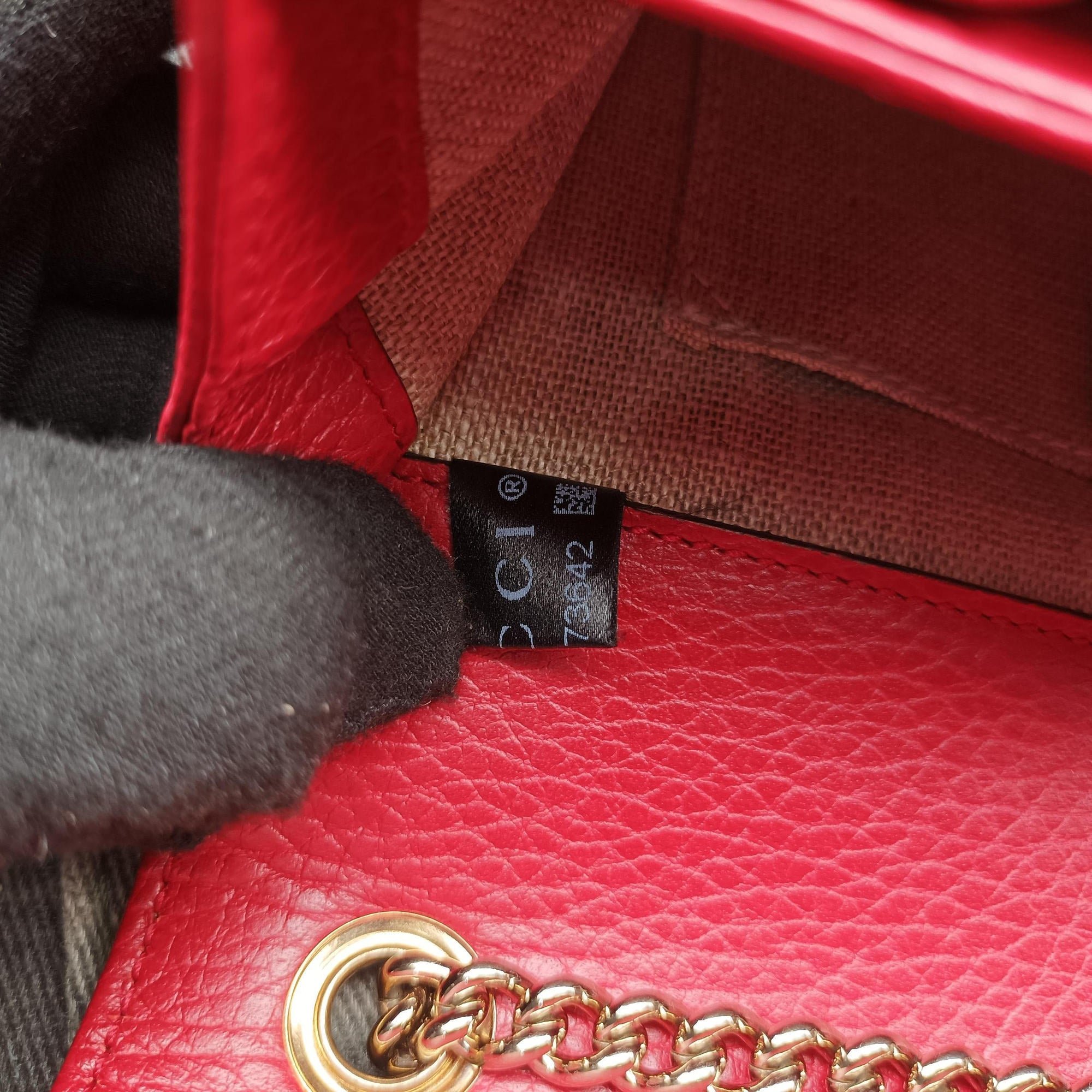 Secondhand Gucci Interlocking G Red Leather 510304 shoulderbag | stylenewstar