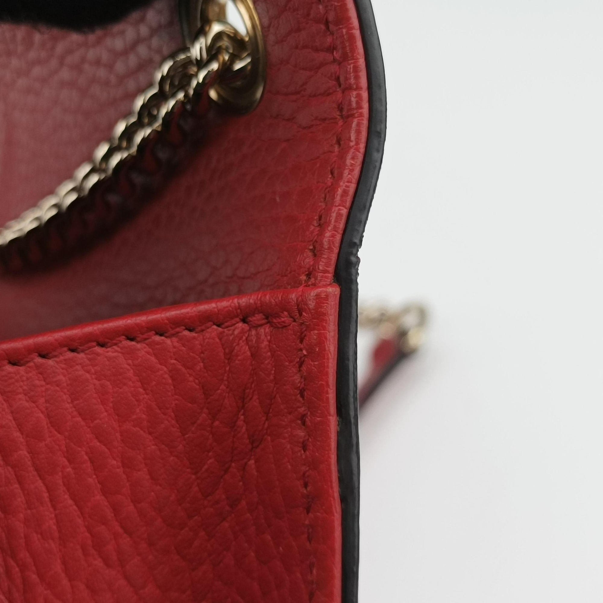 Secondhand Gucci Interlocking G Red Leather 510304 shoulderbag | stylenewstar