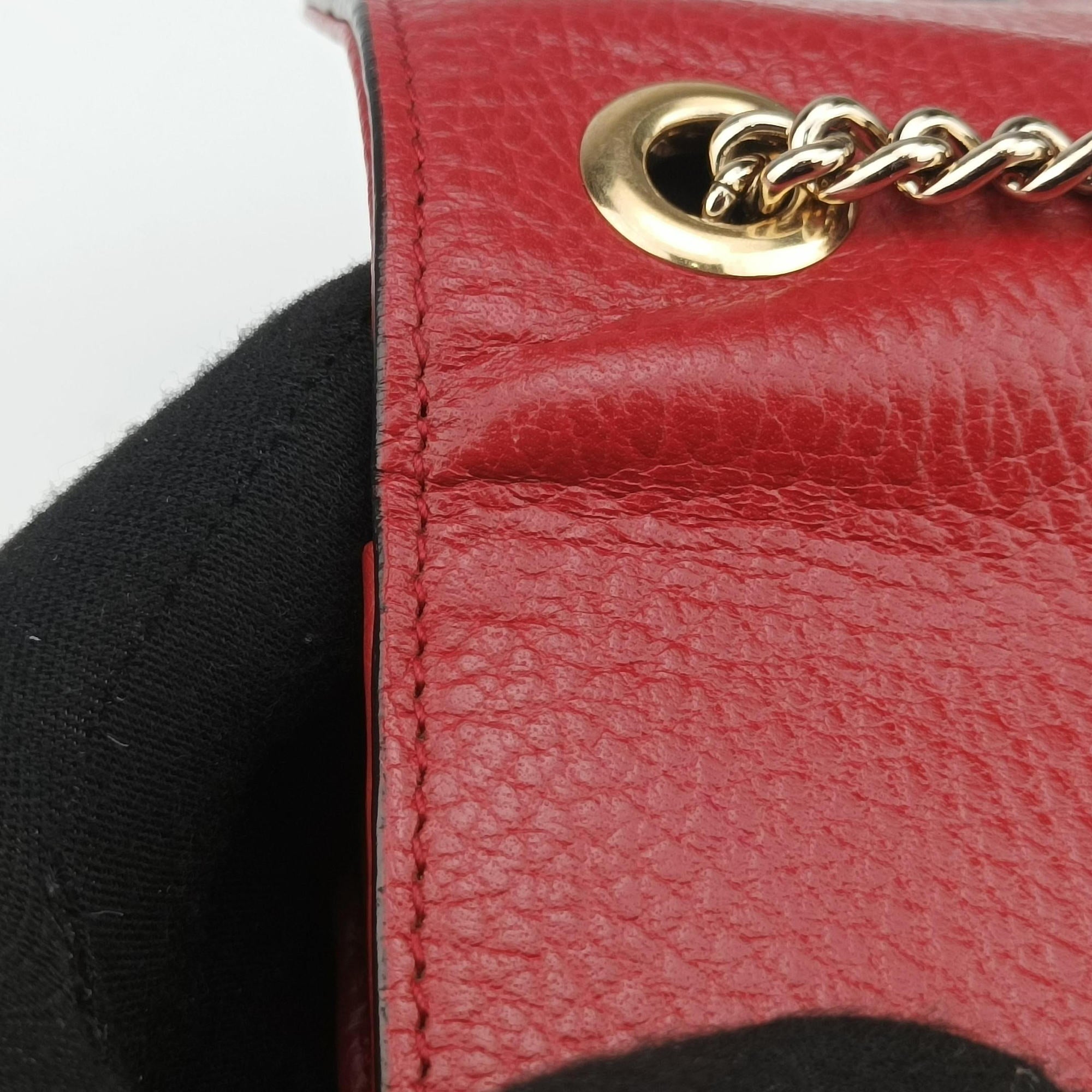Secondhand Gucci Interlocking G Red Leather 510304 shoulderbag | stylenewstar