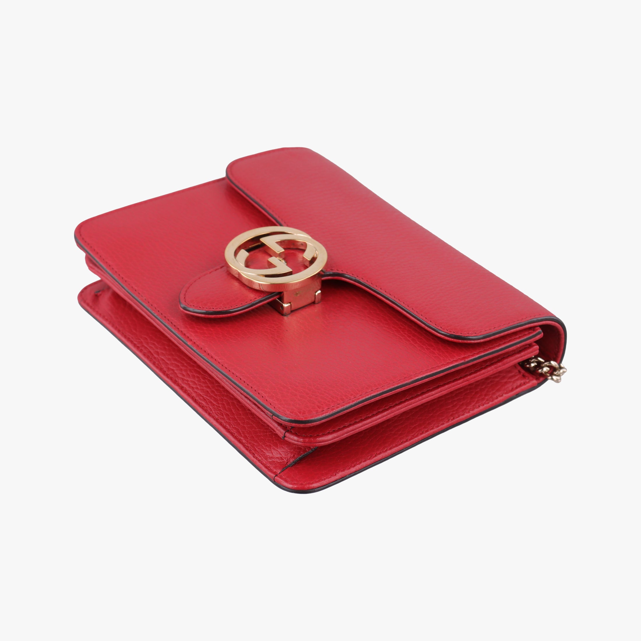 Secondhand Gucci Interlocking G Red Leather 510304 shoulderbag | stylenewstar