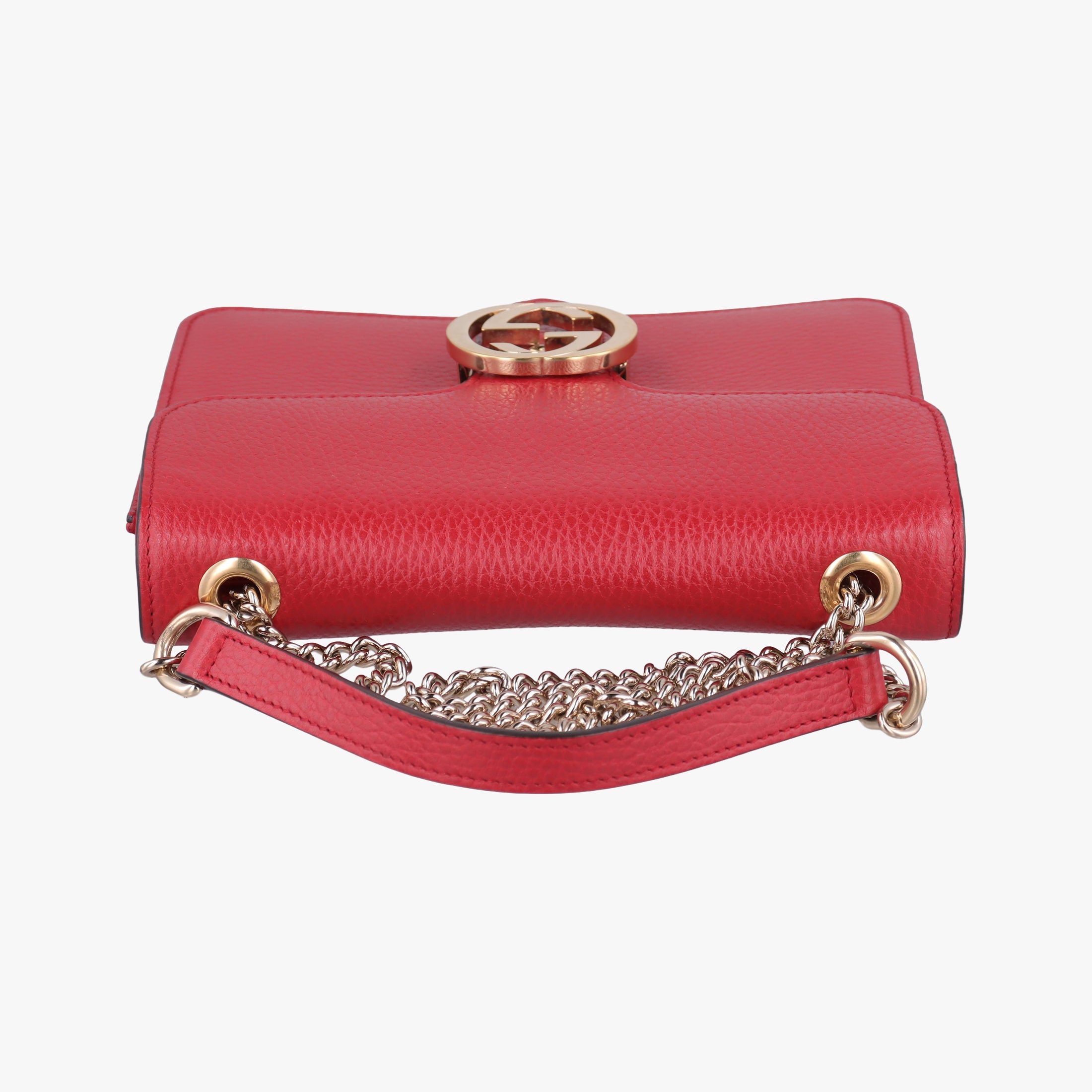 Secondhand Gucci Interlocking G Red Leather 510304 shoulderbag | stylenewstar
