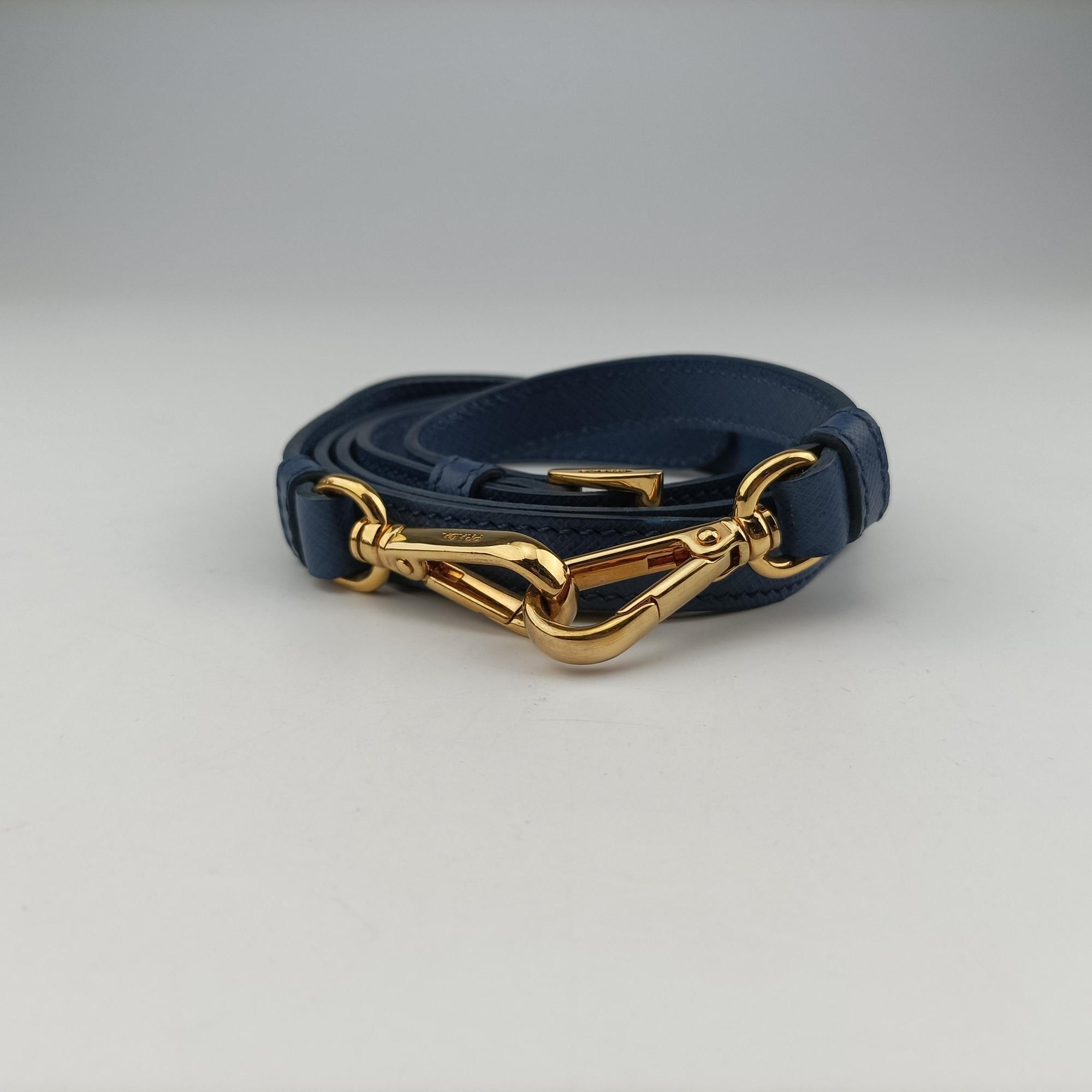 Pre-owned Prada Galleria Blue SAFFIANO Leather BN1786 shoulderbag | stylenewstar