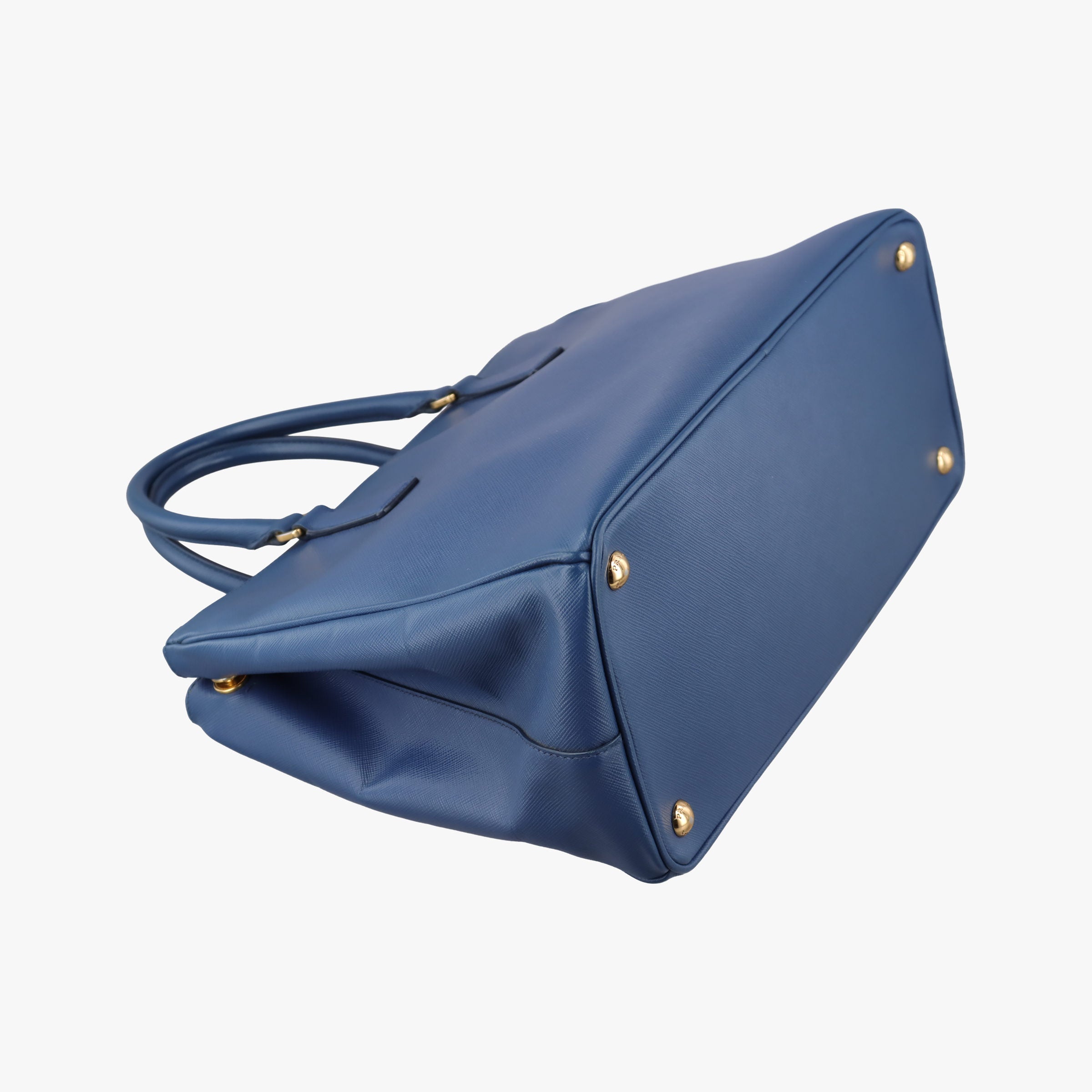 Pre-owned Prada Galleria Blue SAFFIANO Leather BN1786 shoulderbag | stylenewstar