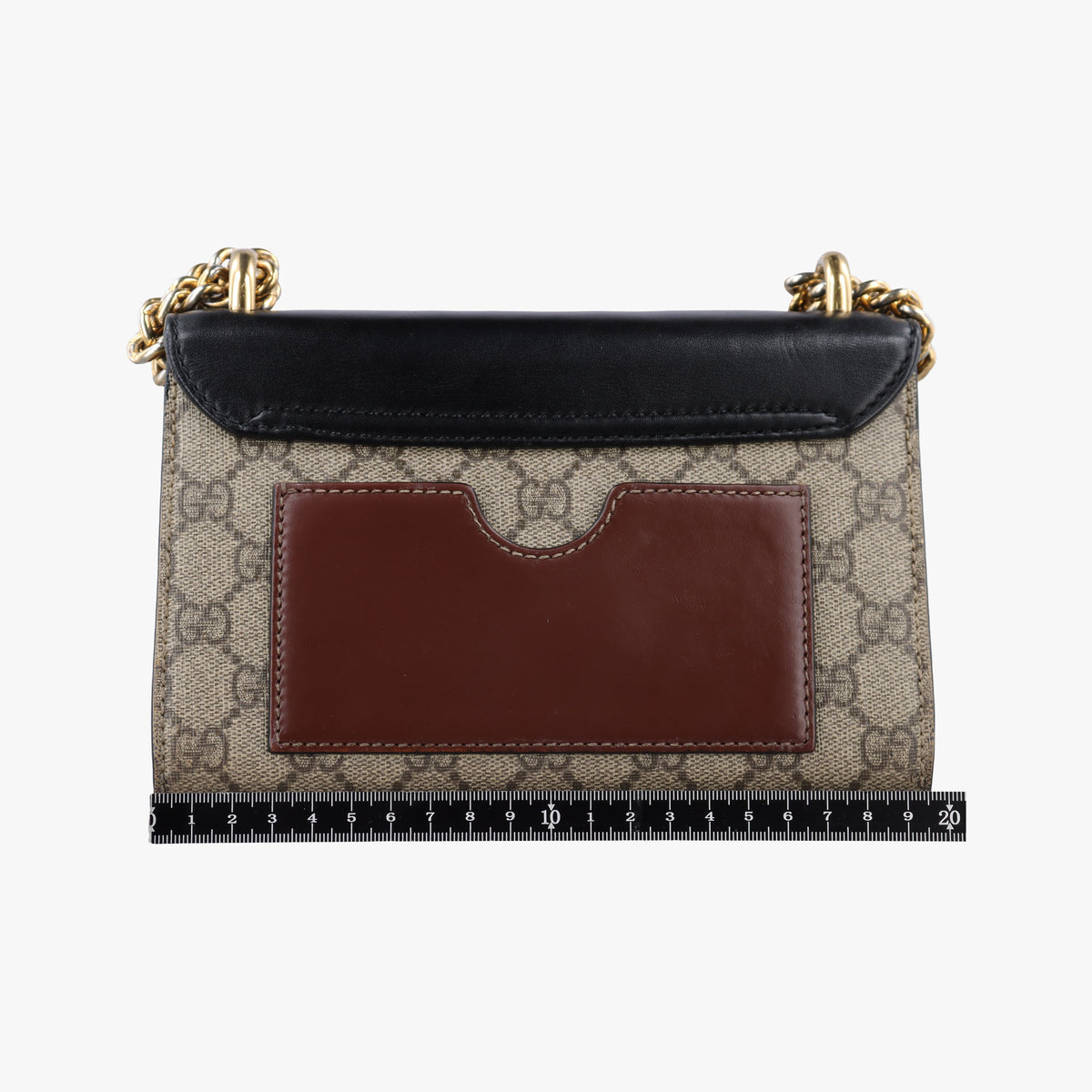 Pre-owned Gucci Padlock Black PVC coated canvas×Leather 409487 shoulderbag | stylenewstar
