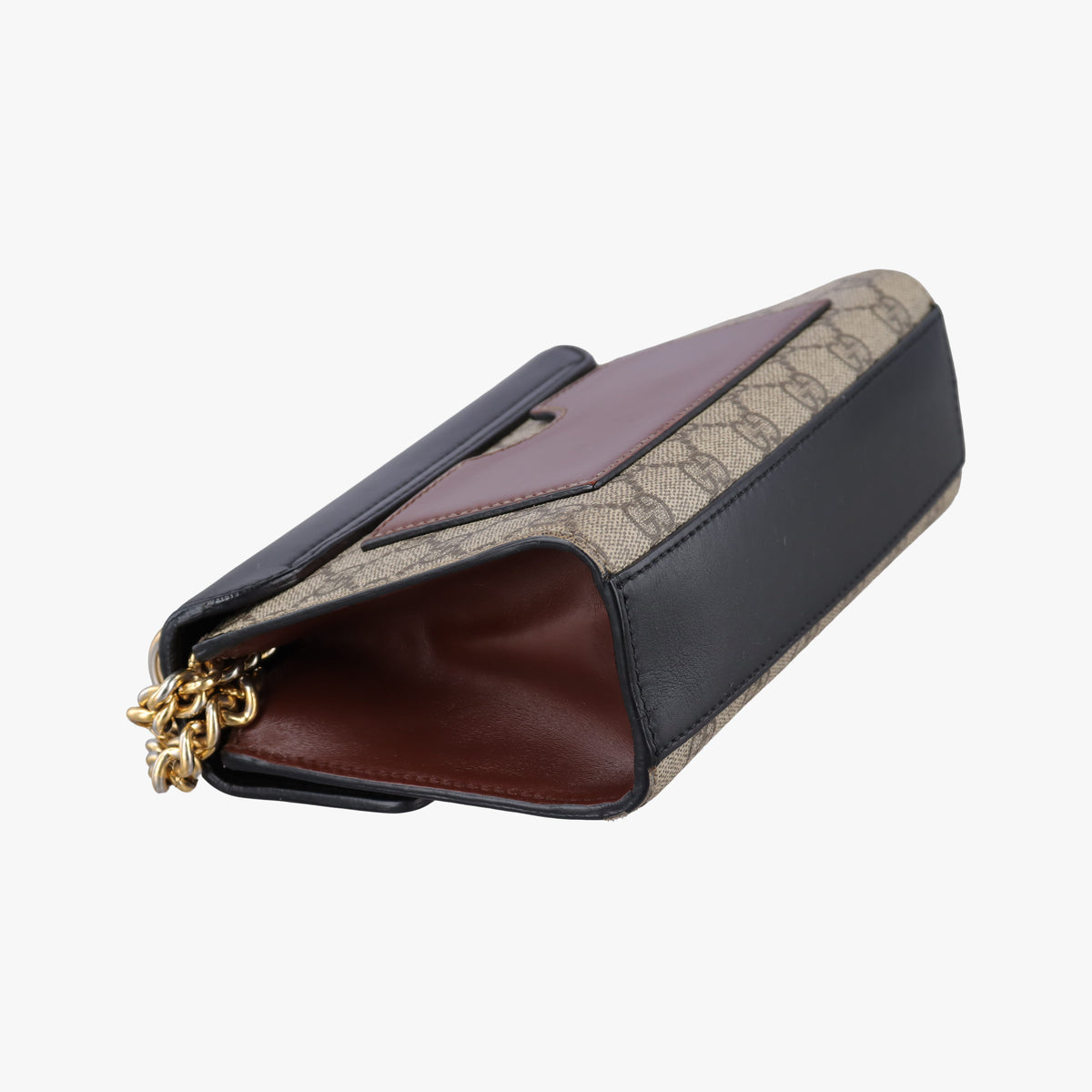 Pre-owned Gucci Padlock Black PVC coated canvas×Leather 409487 shoulderbag | stylenewstar