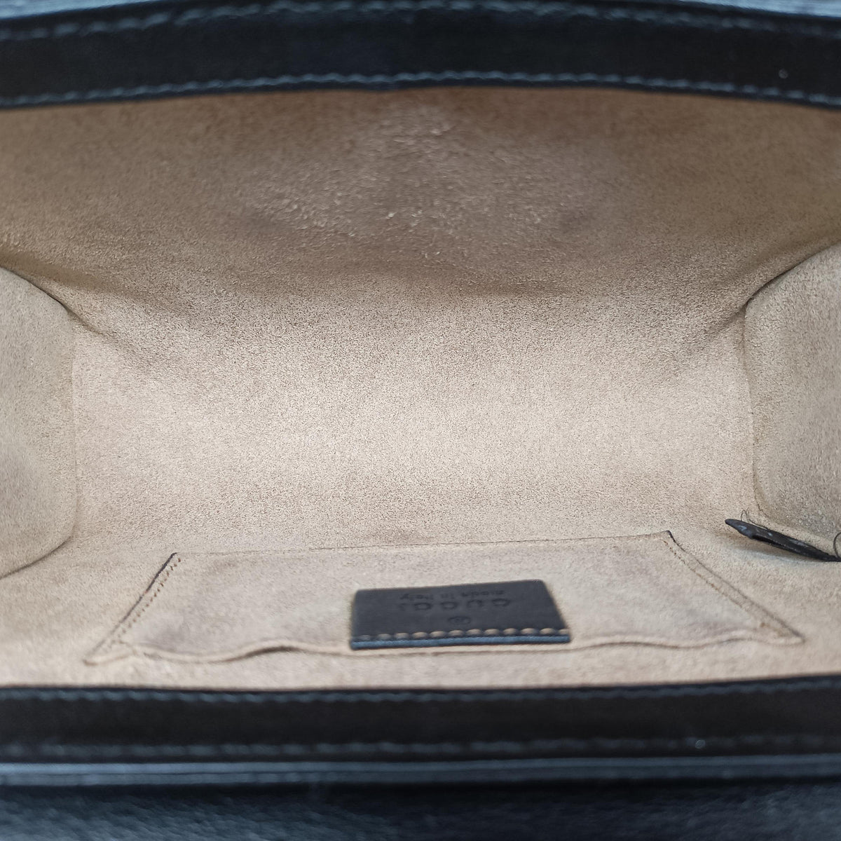 Pre-owned Gucci Padlock Black PVC coated canvas×Leather 409487 shoulderbag | stylenewstar