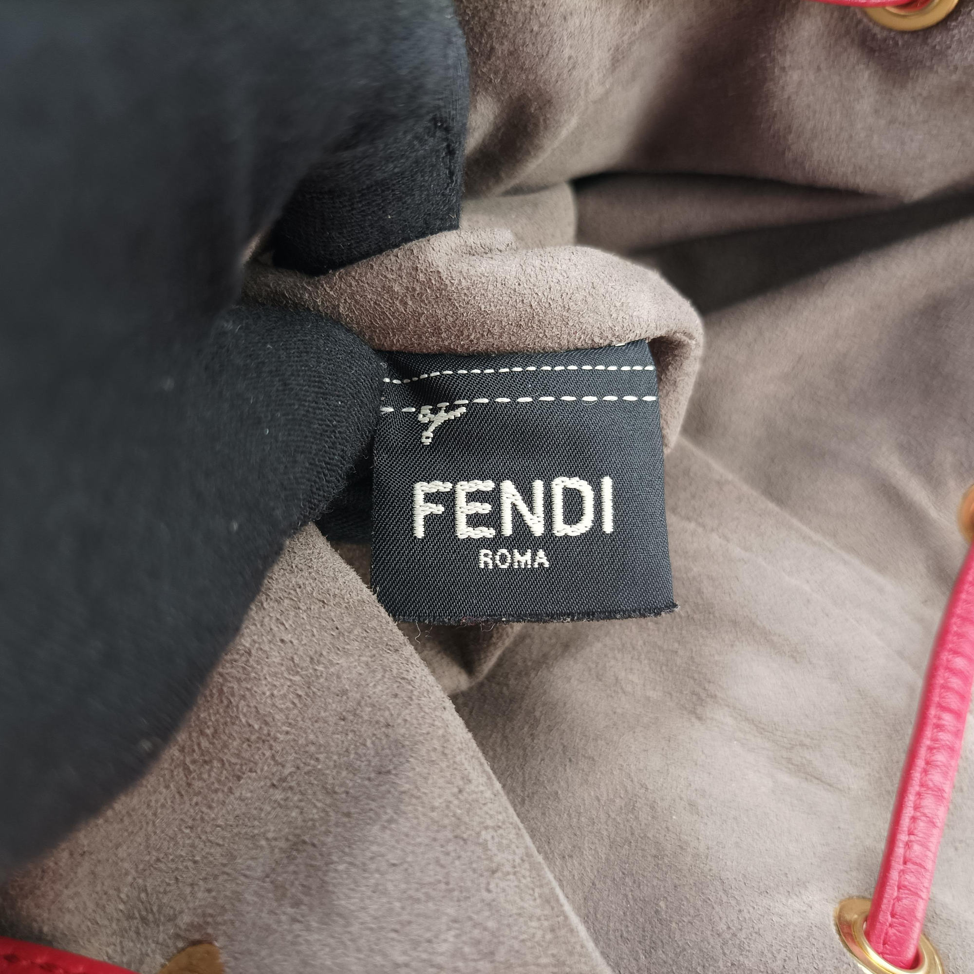 Pre-owned Fendi Mon Treso Red Leather 8BT298 shoulderbag | stylenewstar