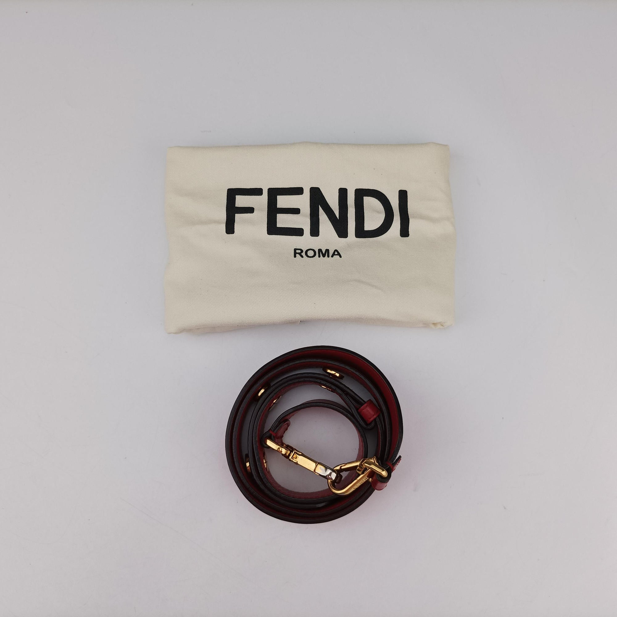 Pre-owned Fendi Mon Treso Red Leather 8BT298 shoulderbag | stylenewstar