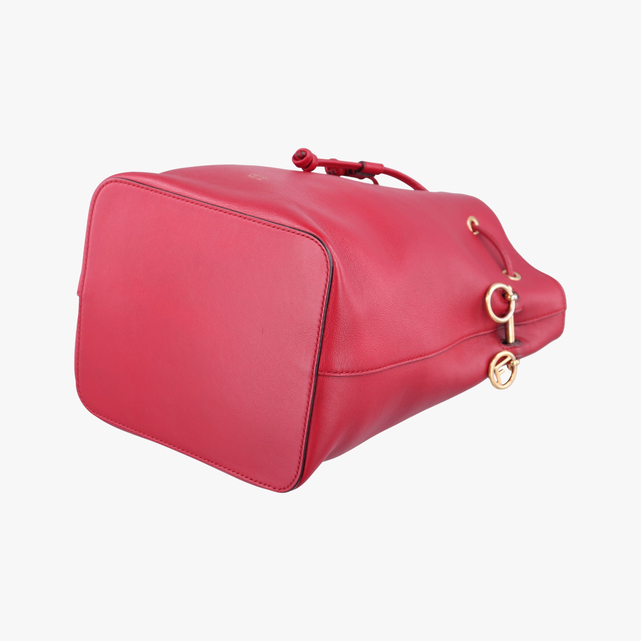Pre-owned Fendi Mon Treso Red Leather 8BT298 shoulderbag | stylenewstar