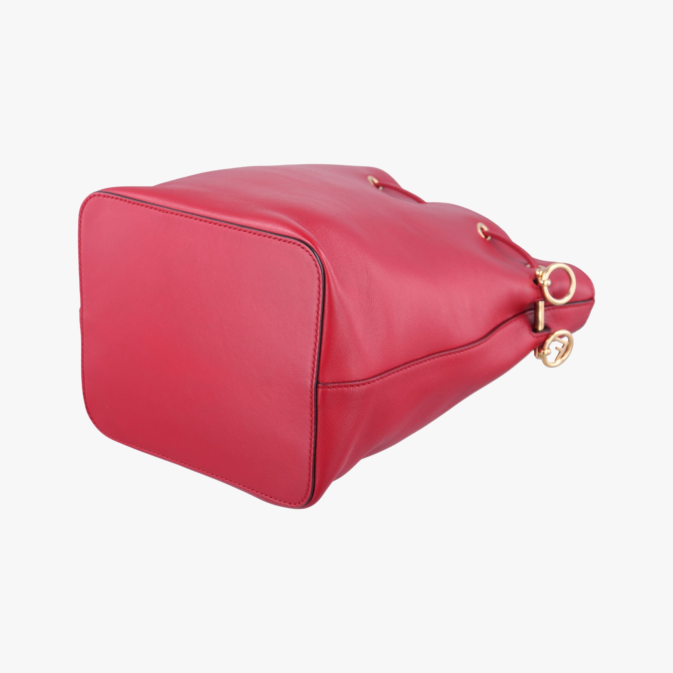 Pre-owned Fendi Mon Treso Red Leather 8BT298 shoulderbag | stylenewstar