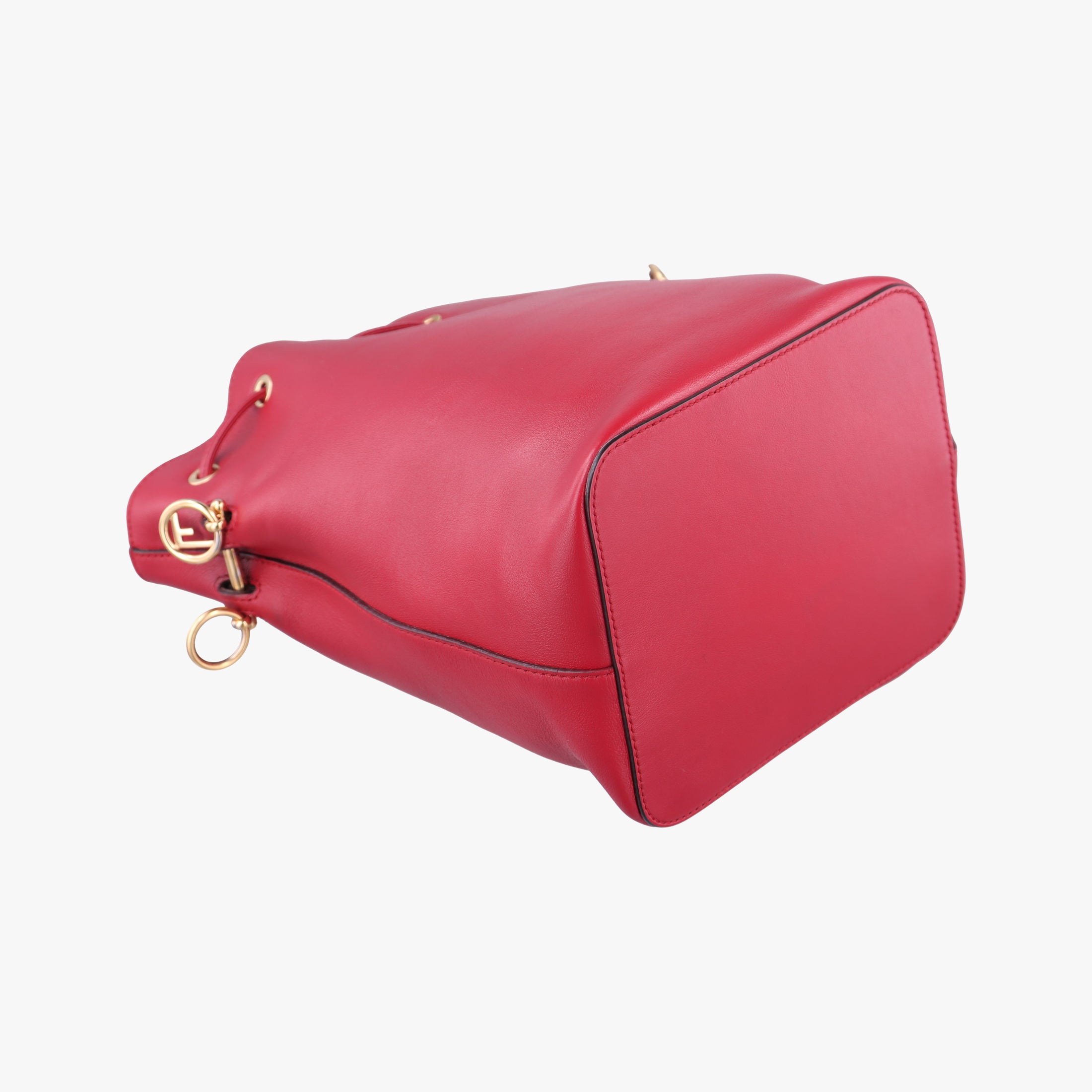 Pre-owned Fendi Mon Treso Red Leather 8BT298 shoulderbag | stylenewstar