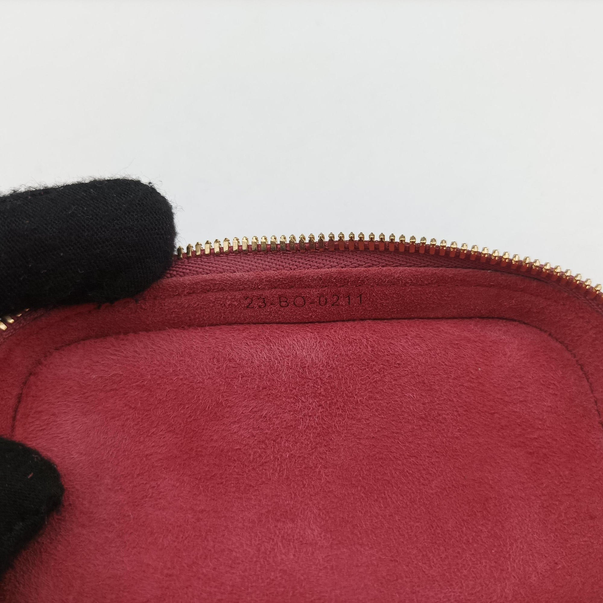 Vintage Christian Dior Lady Dior micro vanity RedPink lambskin  shoulderbag | stylenewstar