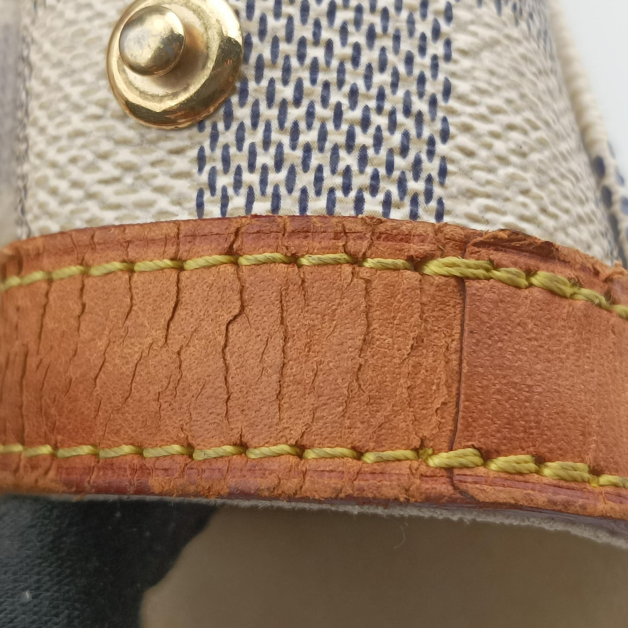 Pre-owned Louis Vuitton HAMPSTEAD MM AZUR Damier Canvas N51206 handbag | stylenewstar