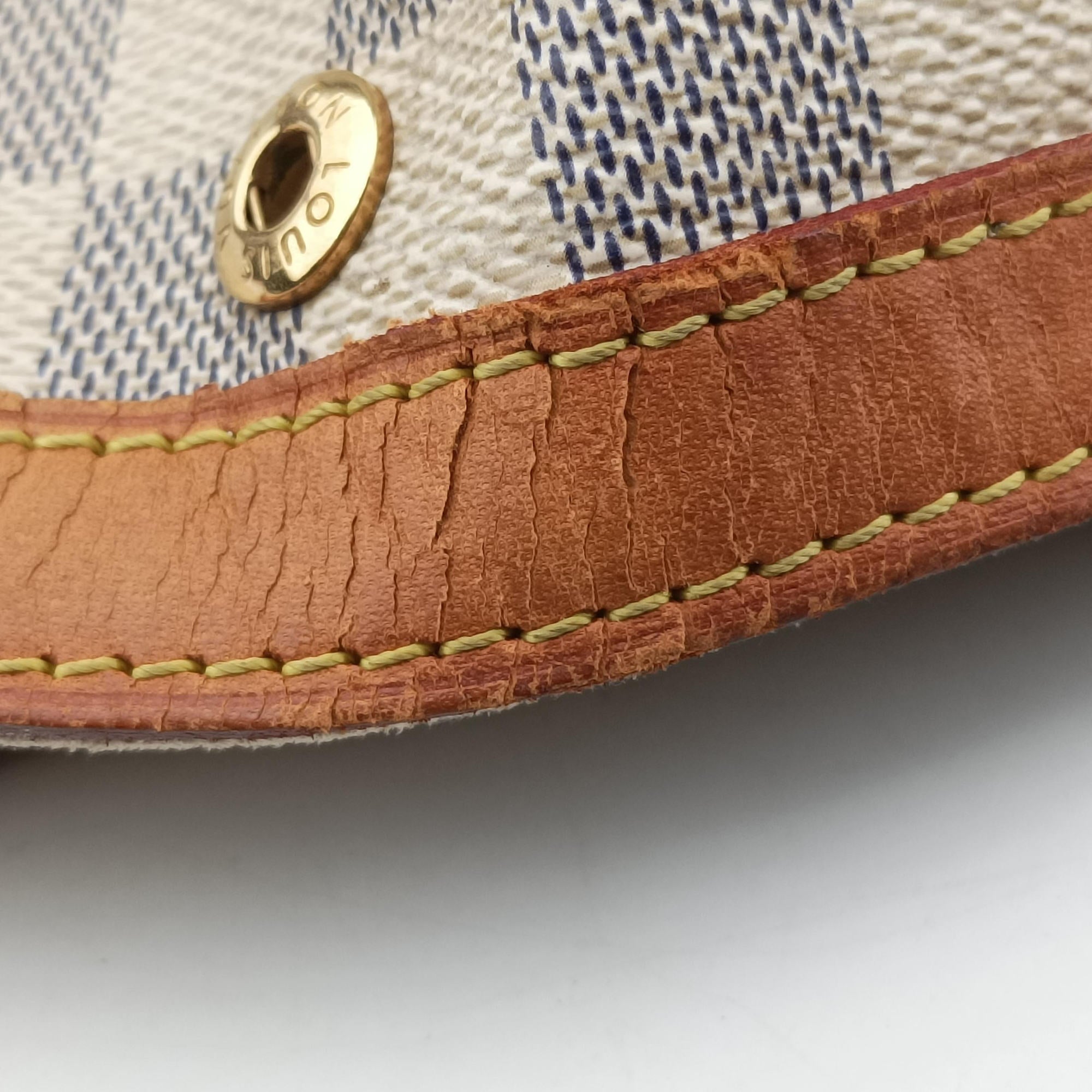 Pre-owned Louis Vuitton HAMPSTEAD MM AZUR Damier Canvas N51206 handbag | stylenewstar